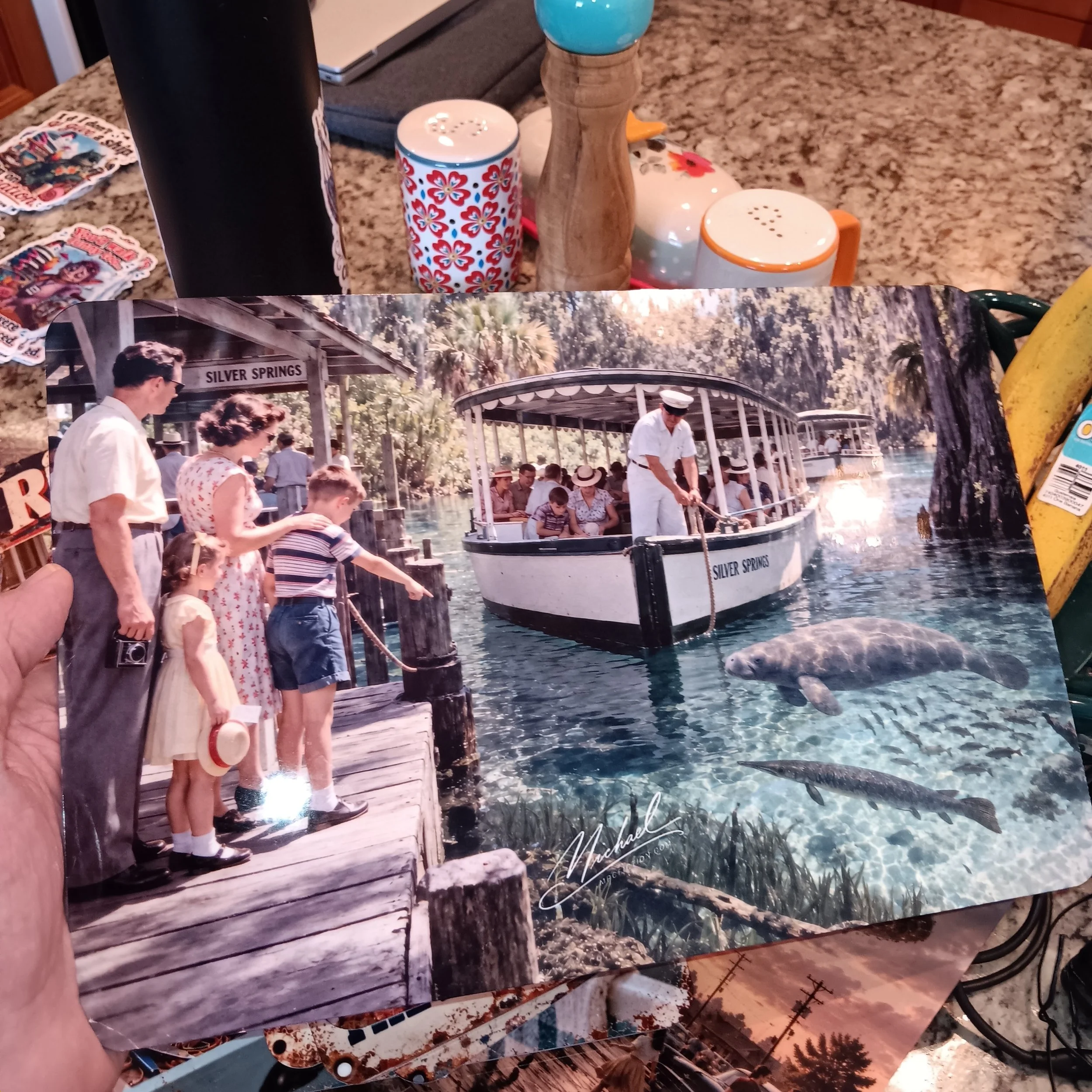Silver Springs | Vintage Florida Glass Bottom Boat Wall Art