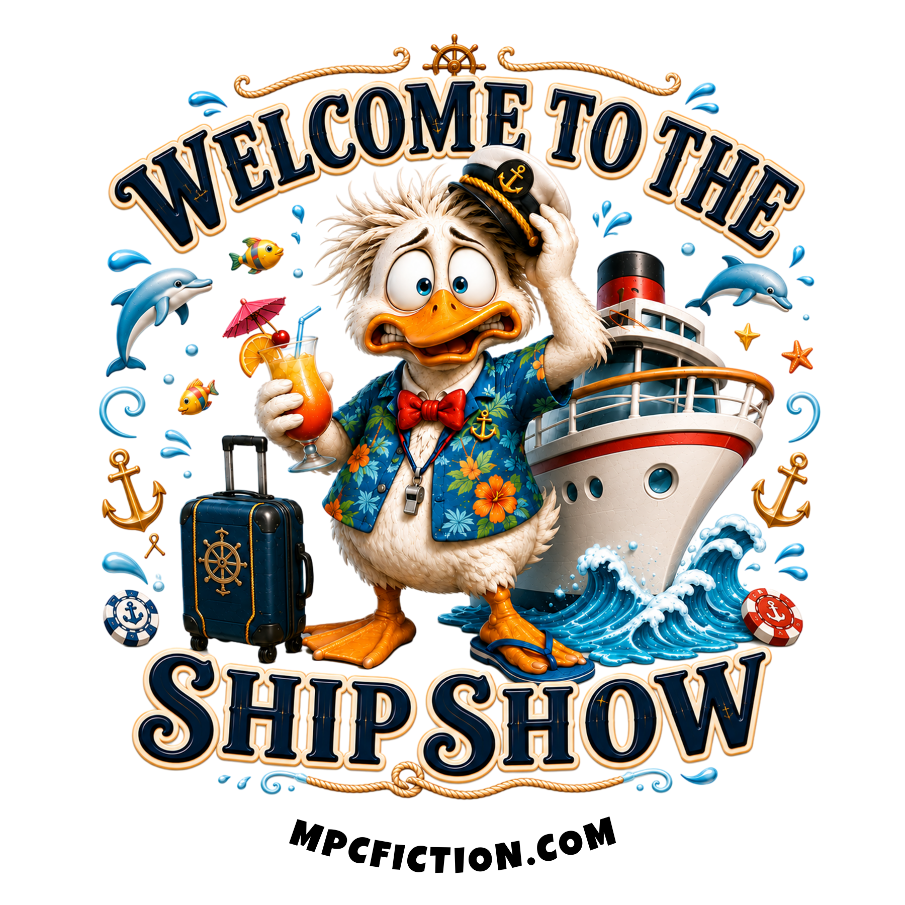 Welcome to the Ship Show Sticker Magnet Funny Cruise Gift for Cruise Lovers