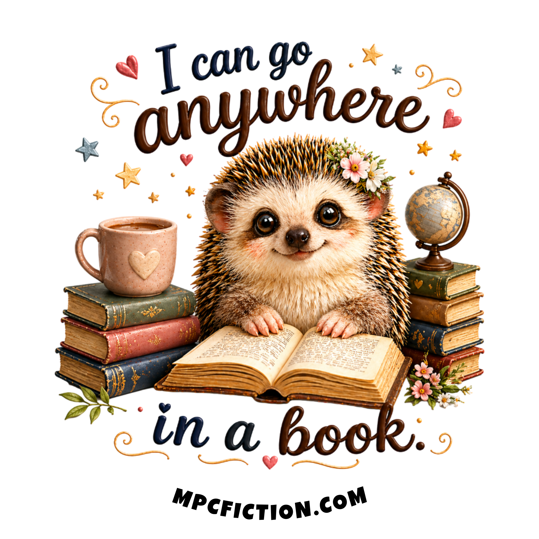 I Can Go Anywhere in a Book — Cozy Bookish Gift for Book Lovers