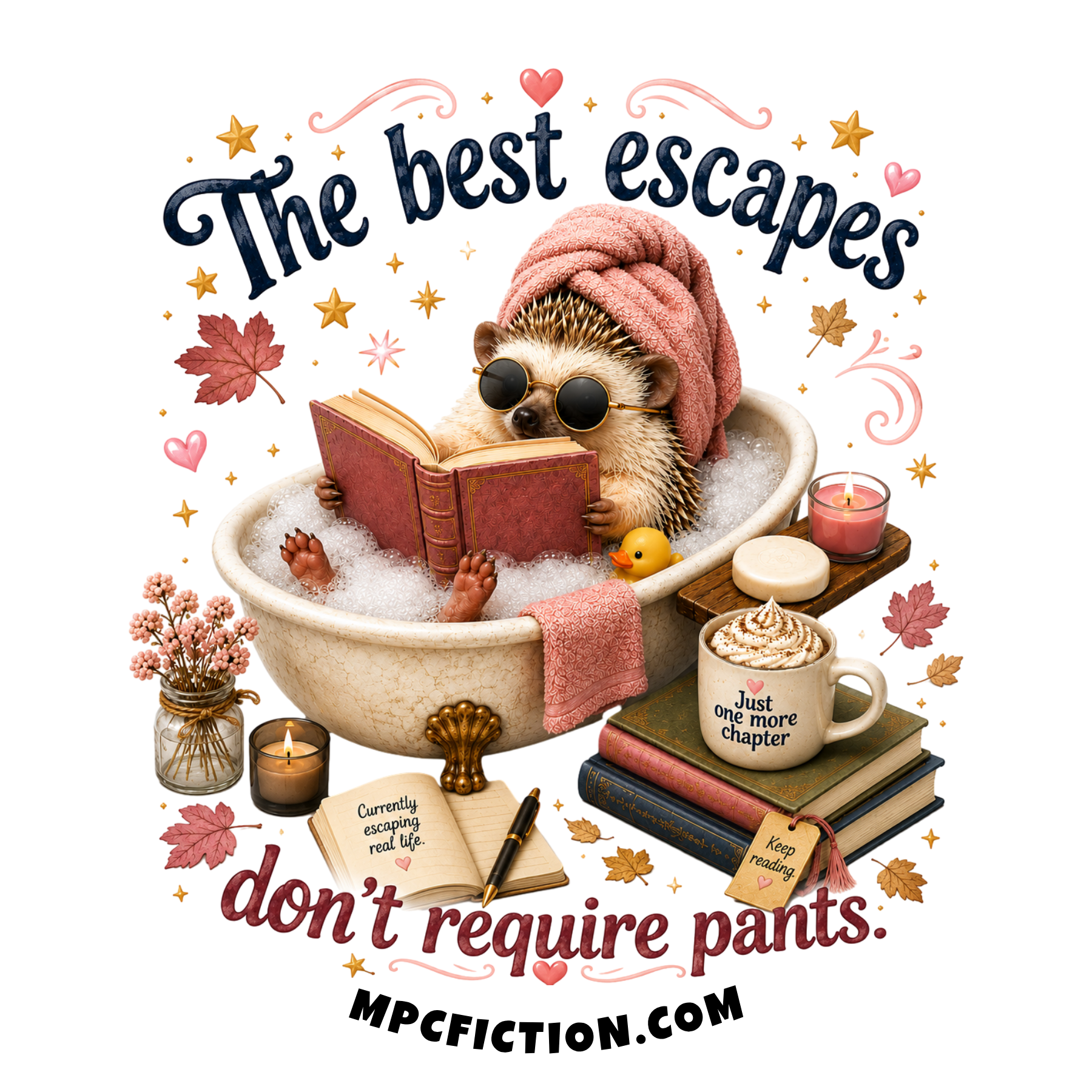 The Best Escapes Don't Require Pants Funny Bookish Gift for Readers