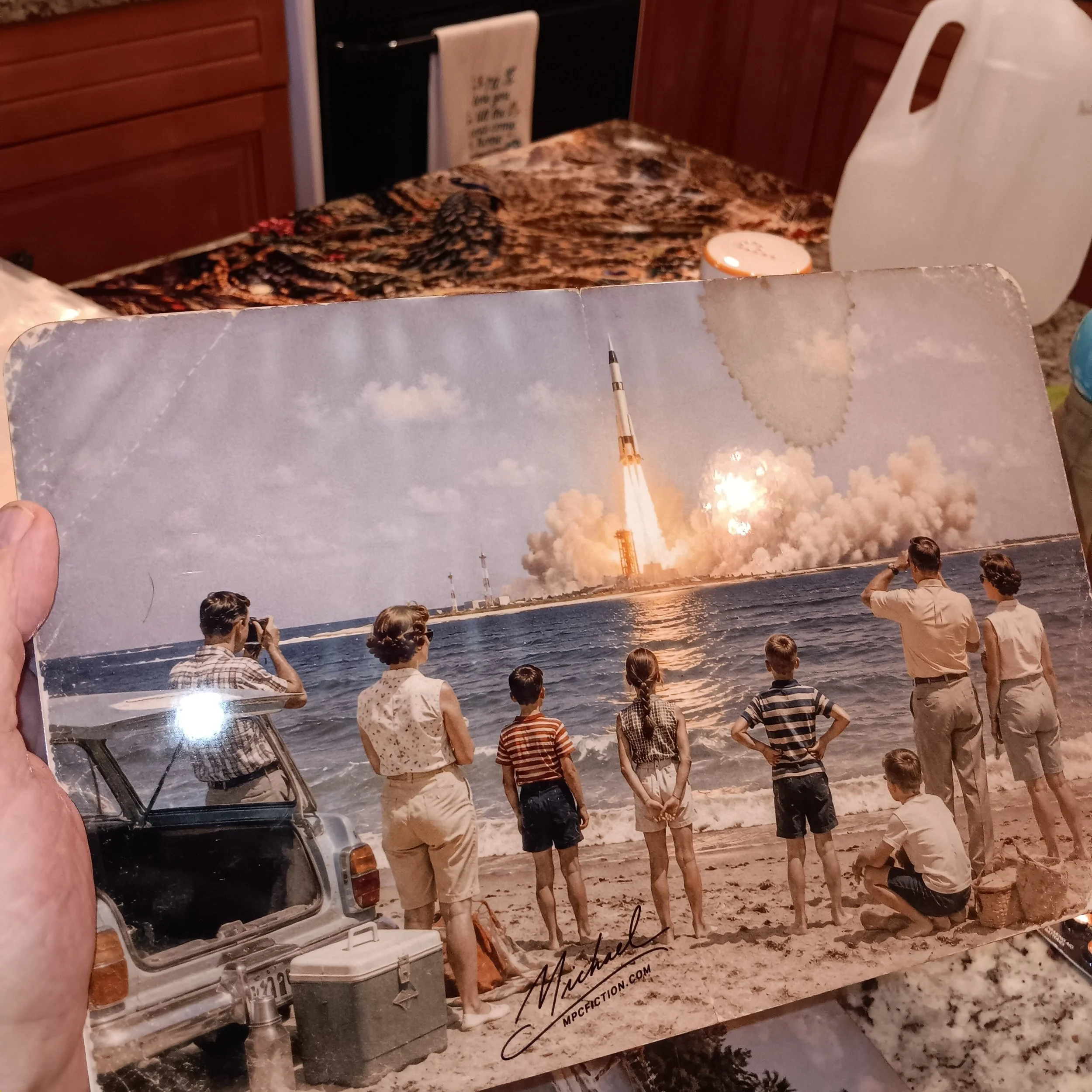 The Day the Sky Roared – 1960s Cape Canaveral Rocket Launch Metal Wall Art