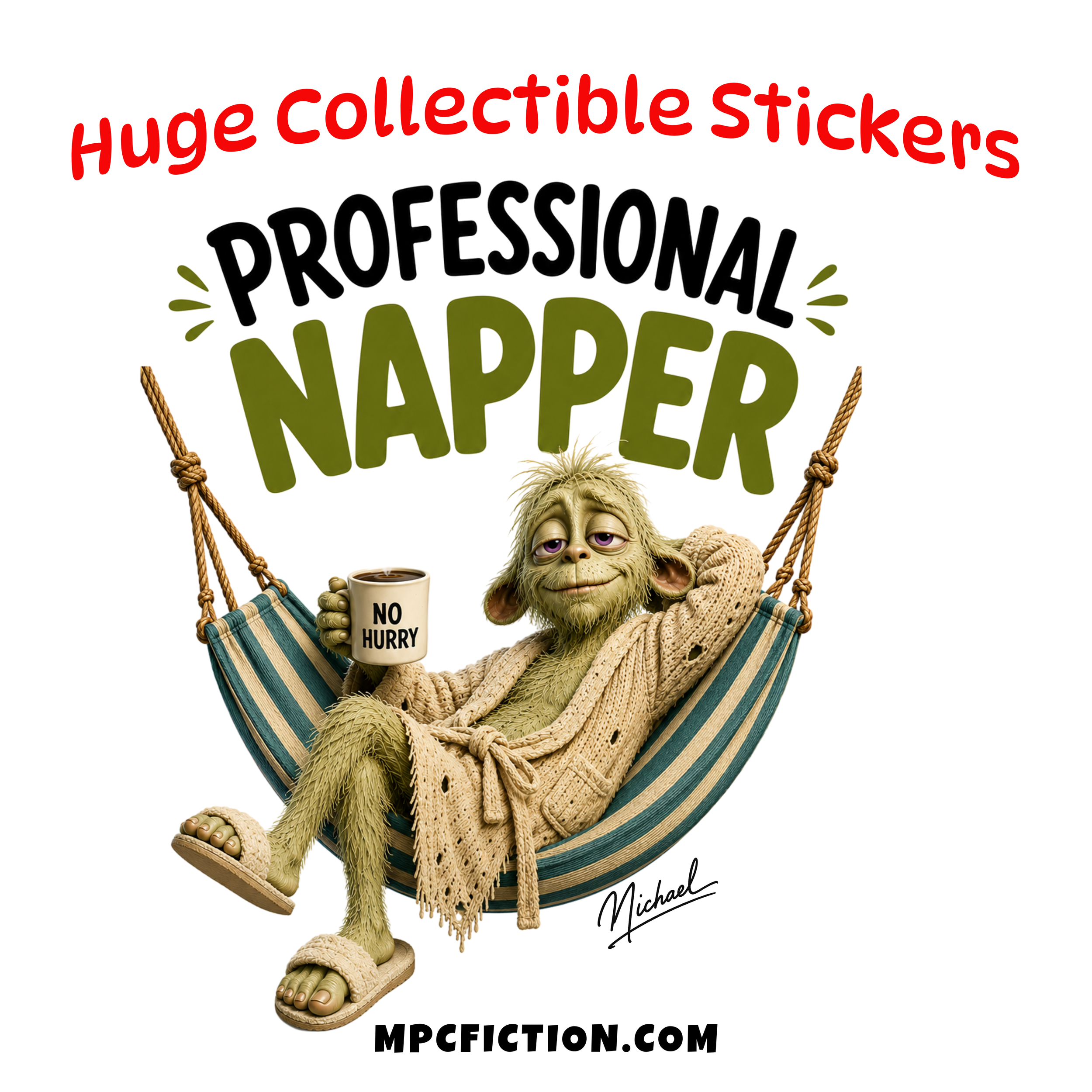 Professional Napper funny vinyl sticker