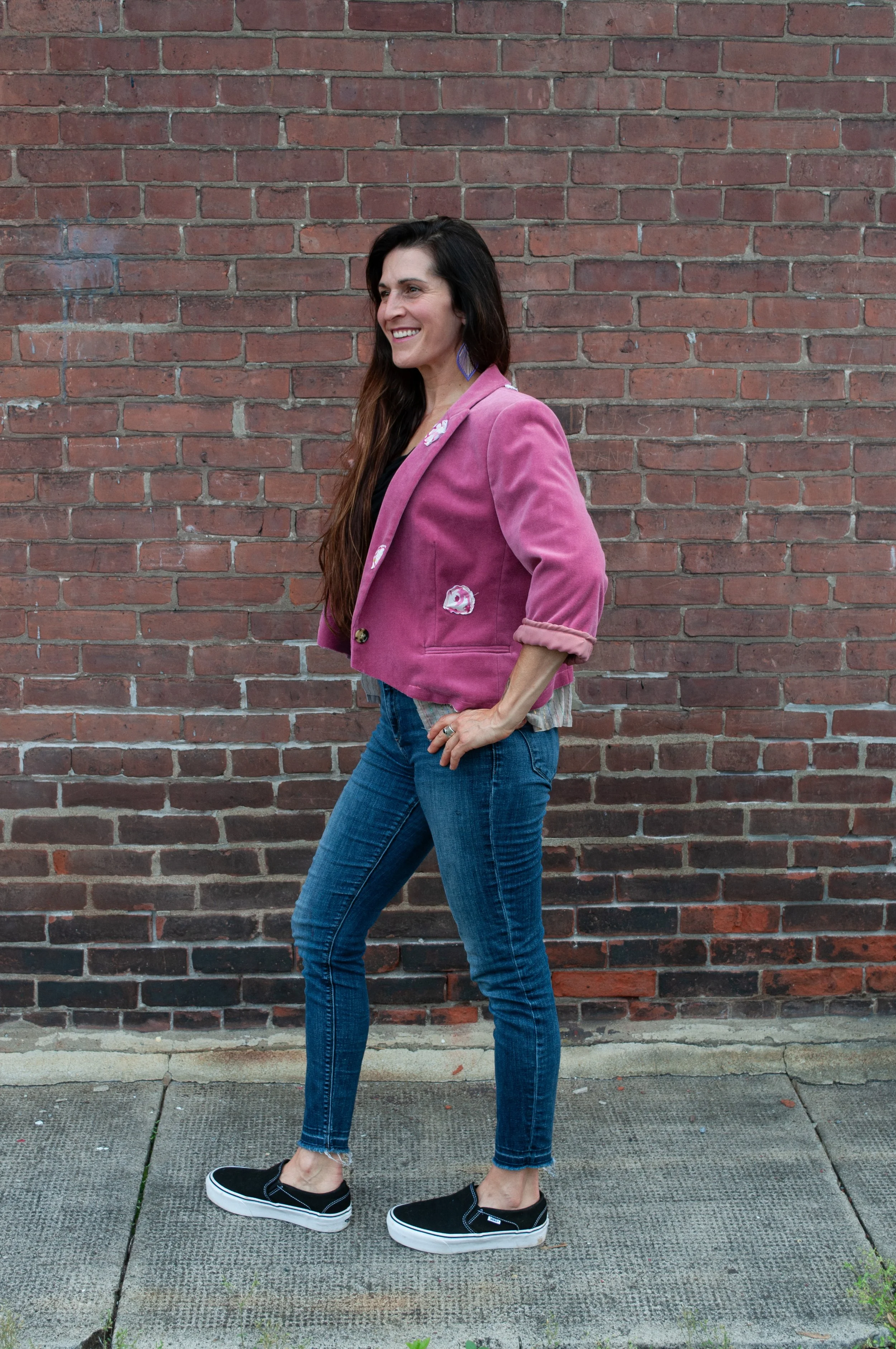 Pretty in Pink Velvet Blazer