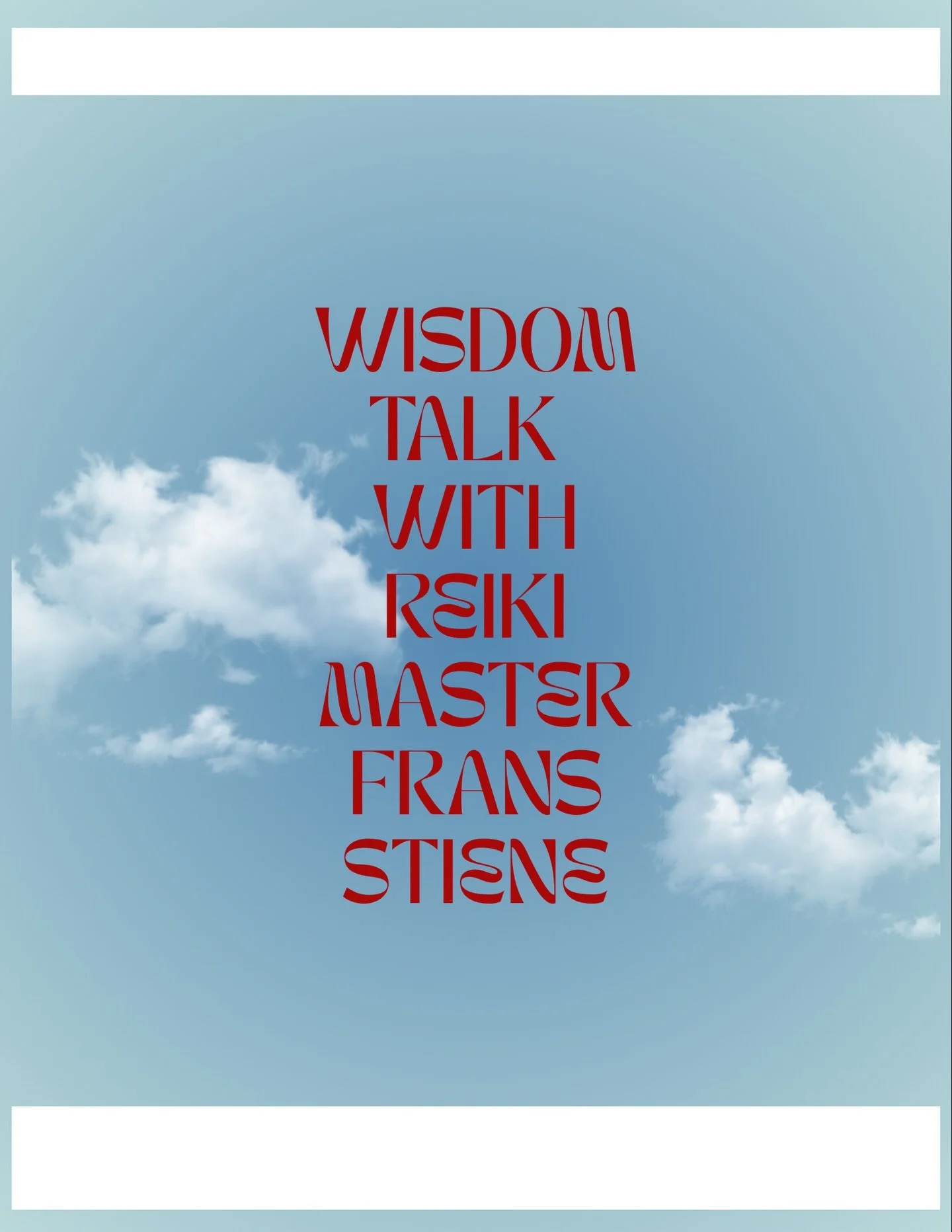 This May, we are honored to welcome Frans Stiene to the Central Coast to teach Shinpiden Reiki Level III. 

Join us in Beautiful Morro Bay Ca for a Wisdom Talk with Reiki Master Frans Stiene the evening before he teaches Shinpiden Reiki III. Join thi