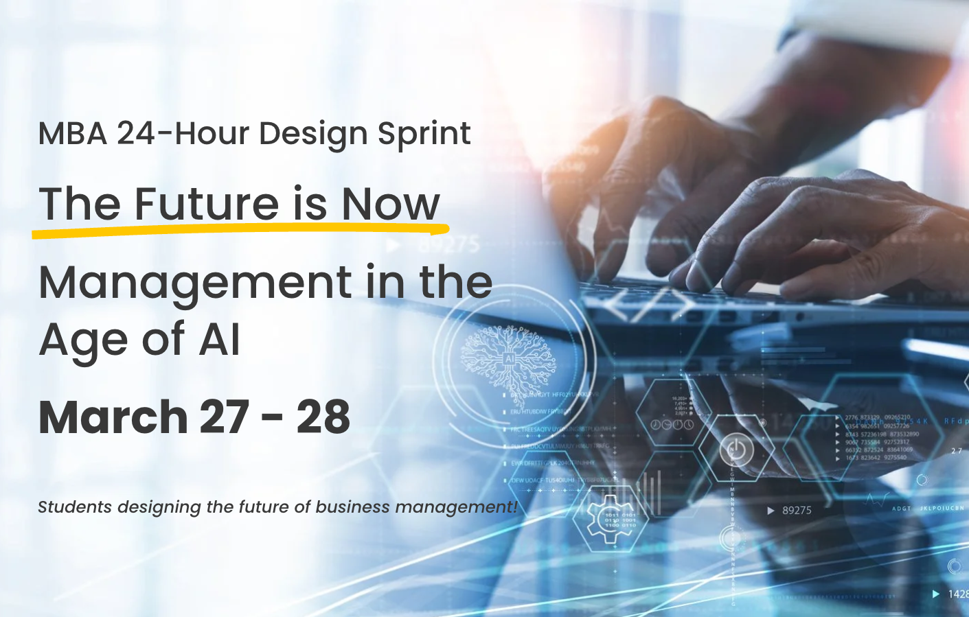 Screen shot of event webpage