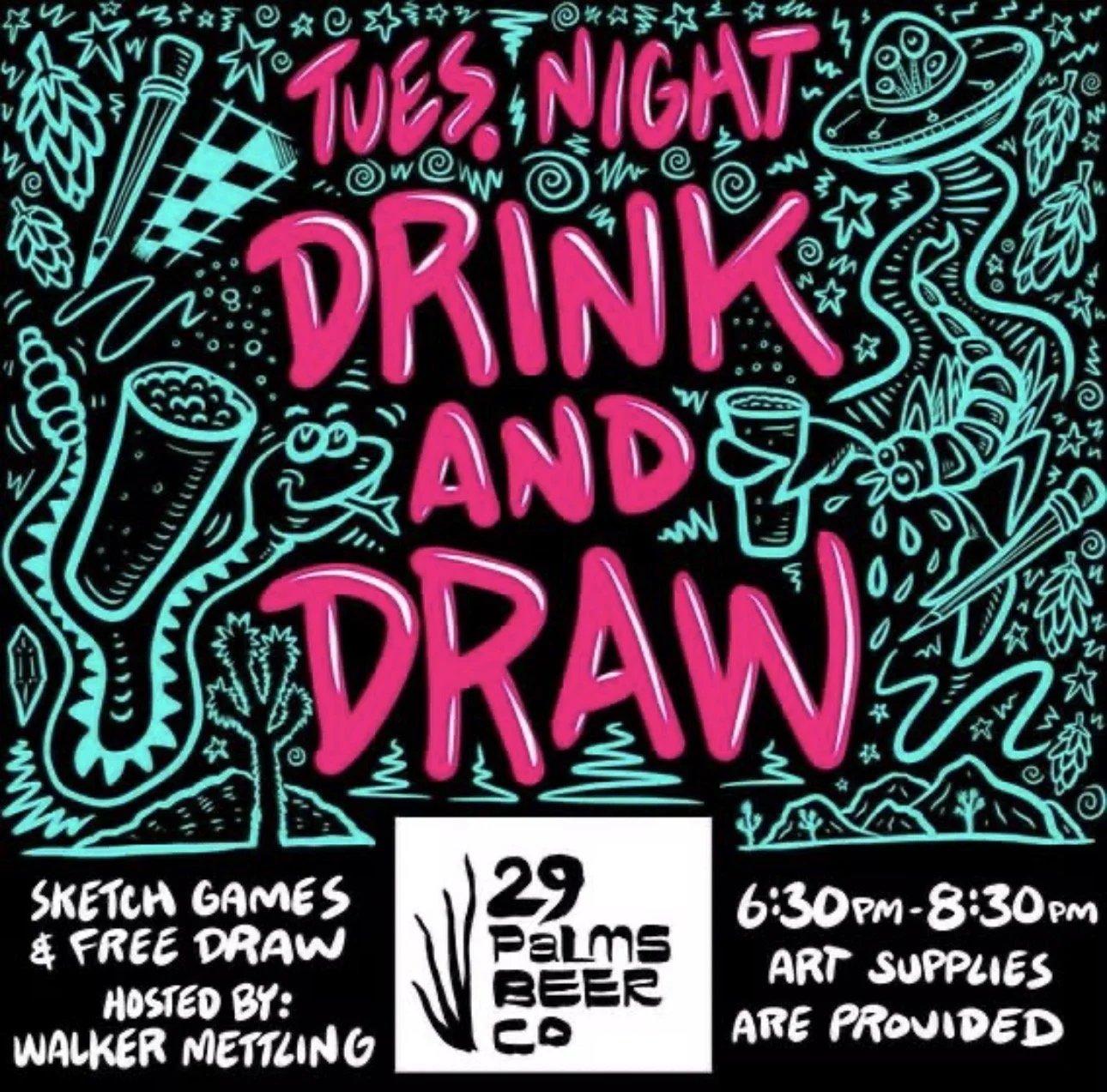 Tuesday Night Drink & Draw