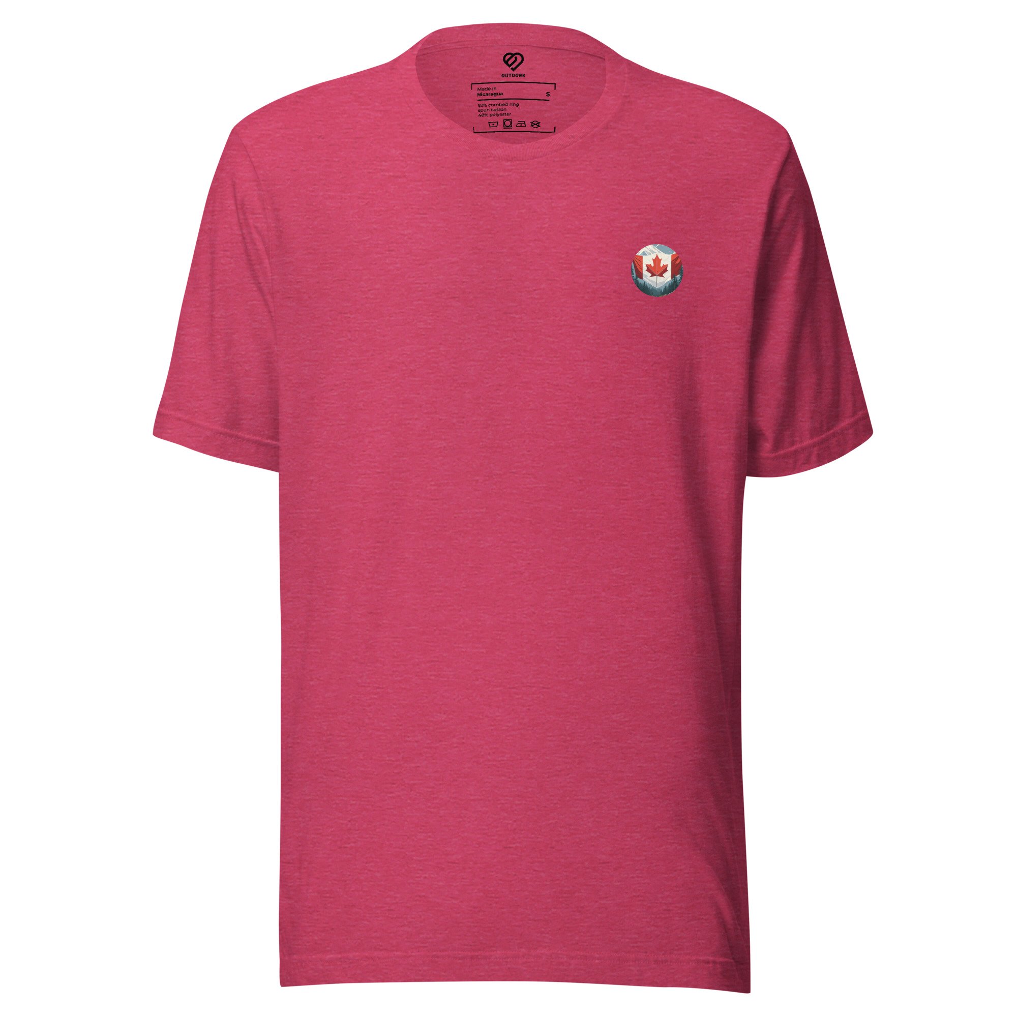 Large Wilderness Canadian Flag Short Sleeve Graphic T-Shirt (Back Graphic)
