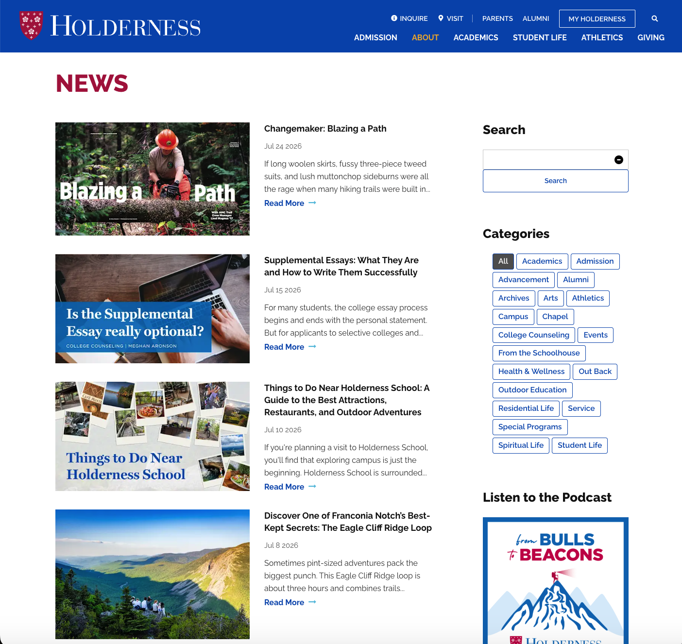Blog Posts on Holderness News
