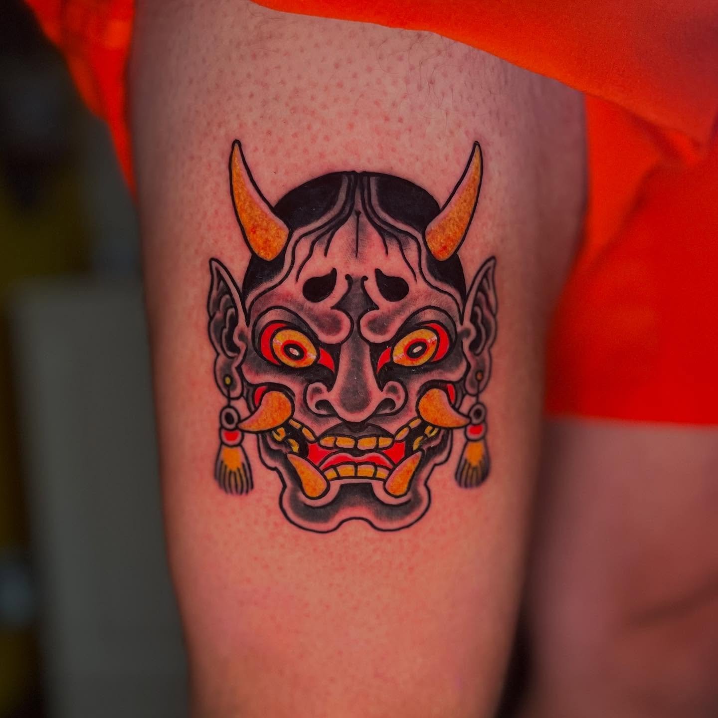 Hannya mask from my flash 👹 

#hannyatattoo #japanesetraditionaltattoo #atlantatattoo #atlantatattooartist #femaletattooartist #ladytattooer #boldwillhold #hannya