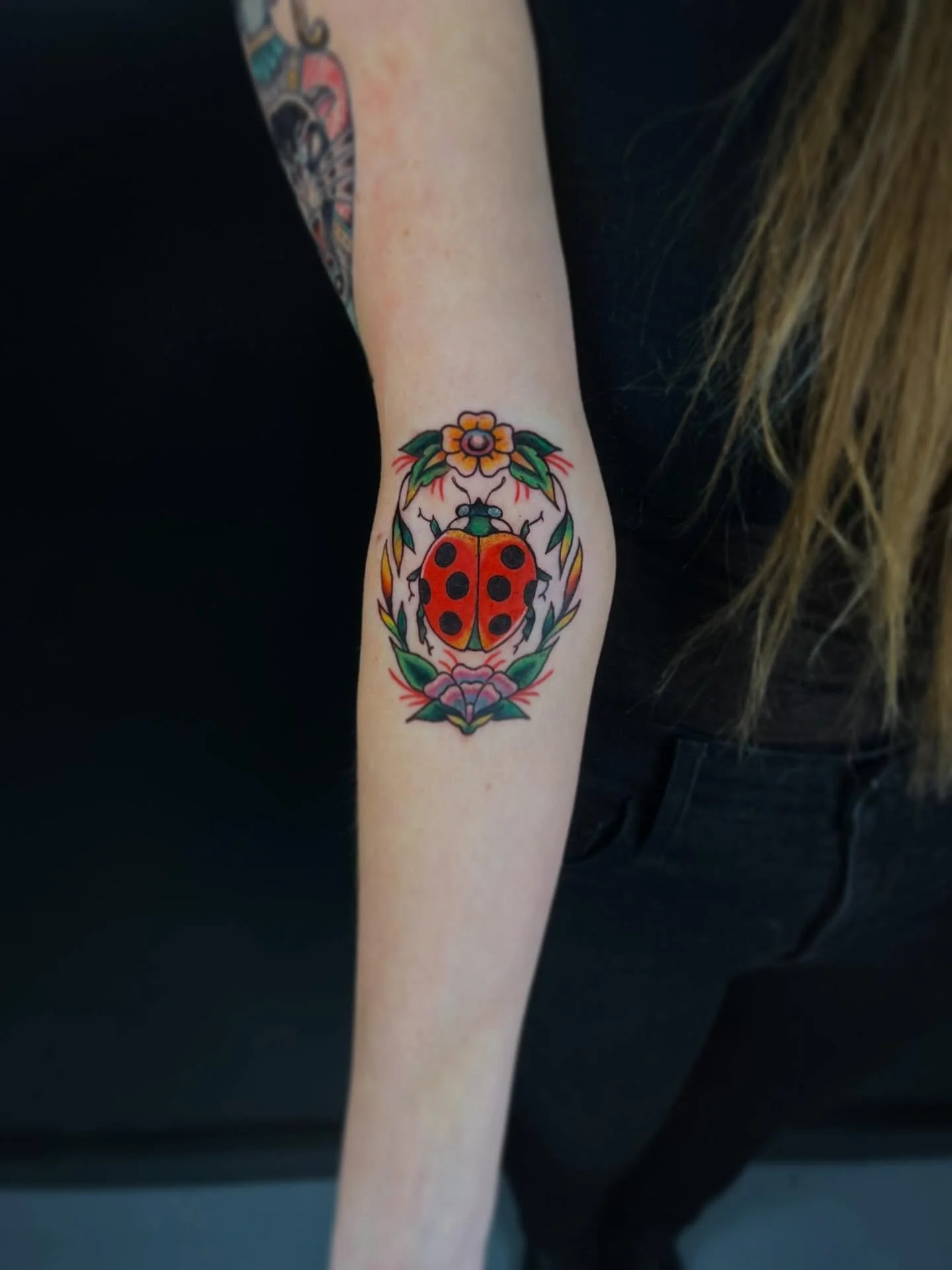 Lucky Ladybug for Ashley!! 

Would you get a tattoo in your arm ditch?