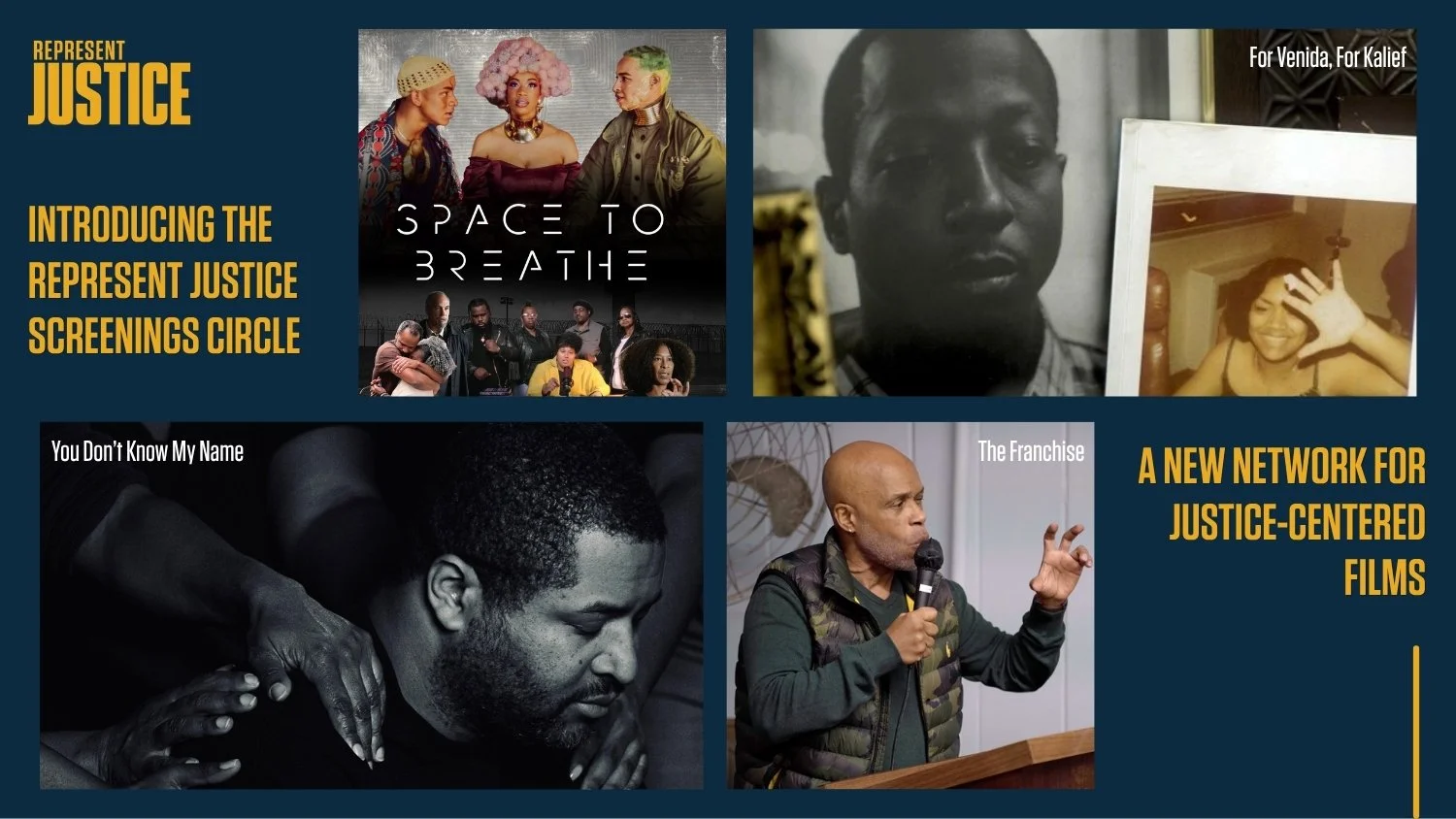 Represent Justice Launches Nationwide Screenings Circle With Hosts Committed to Support Justice-Centered Films