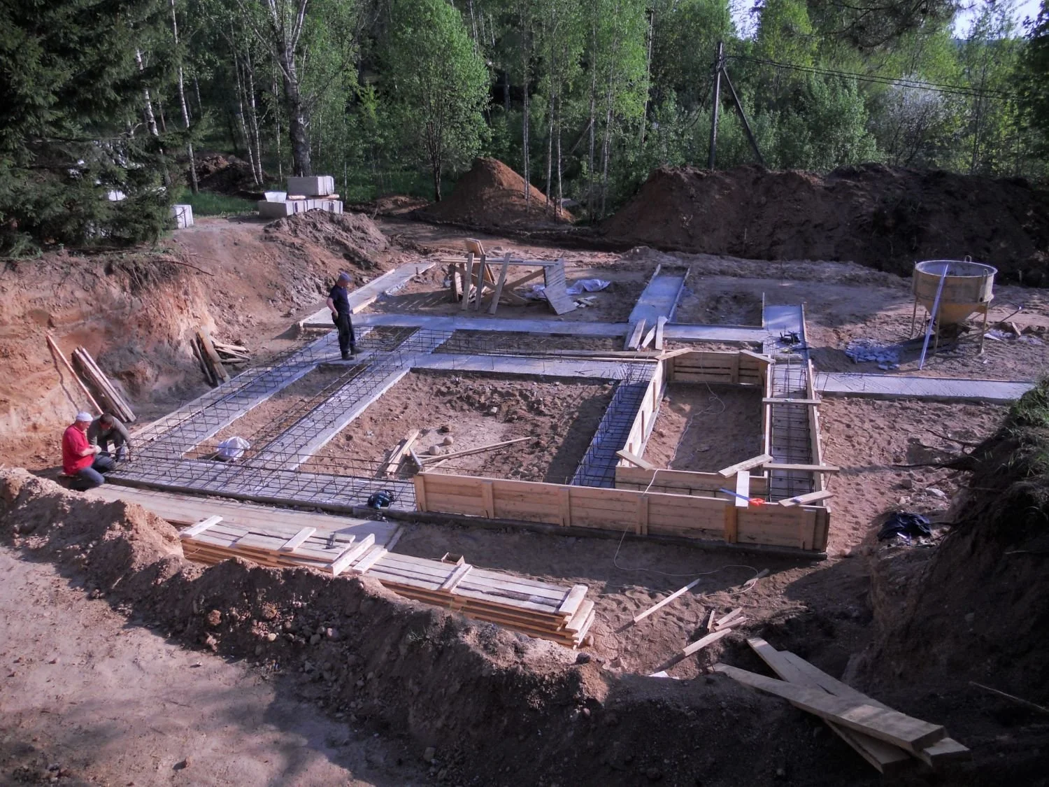 dirt work and foundation for home build in alaska