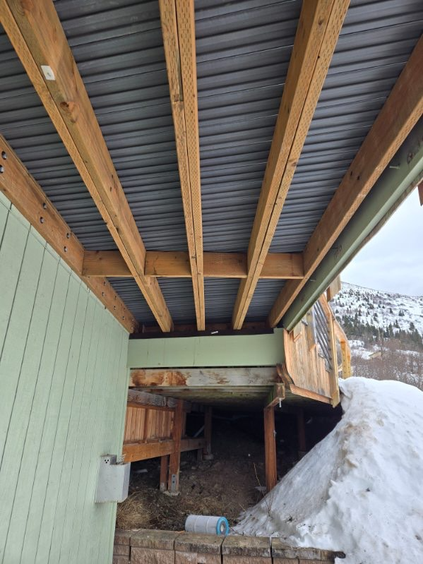 bottom right view of deck renovation in alaska
