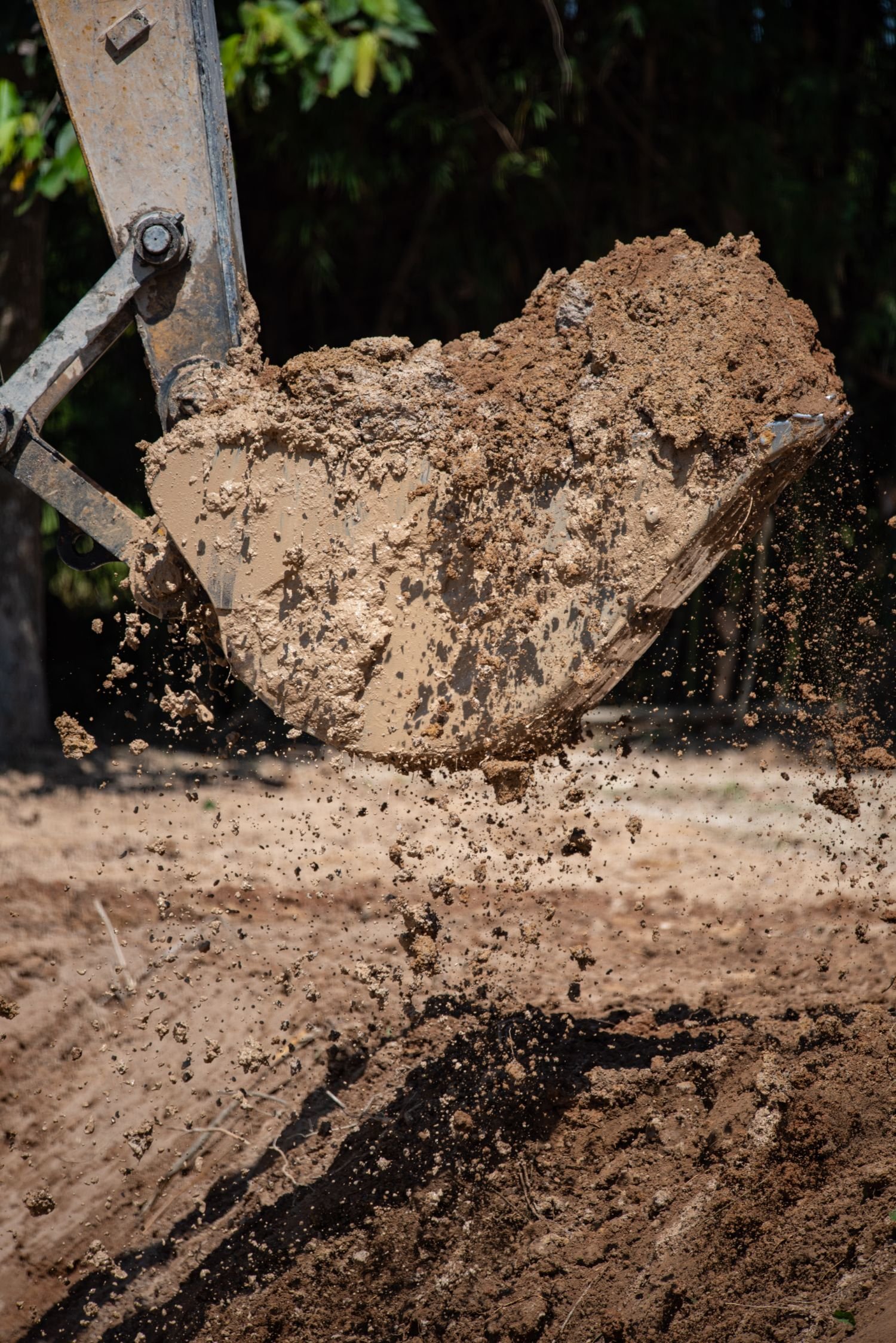 bulldozer clearing land for site prep in alaska