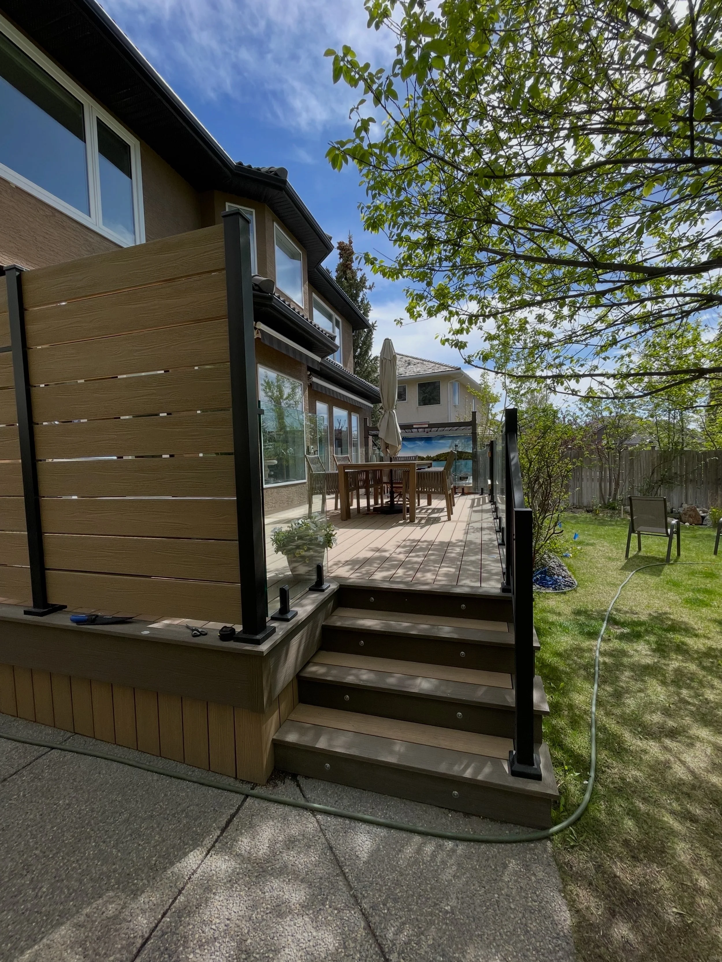 Composite Deck in Calgary by Cisar construction