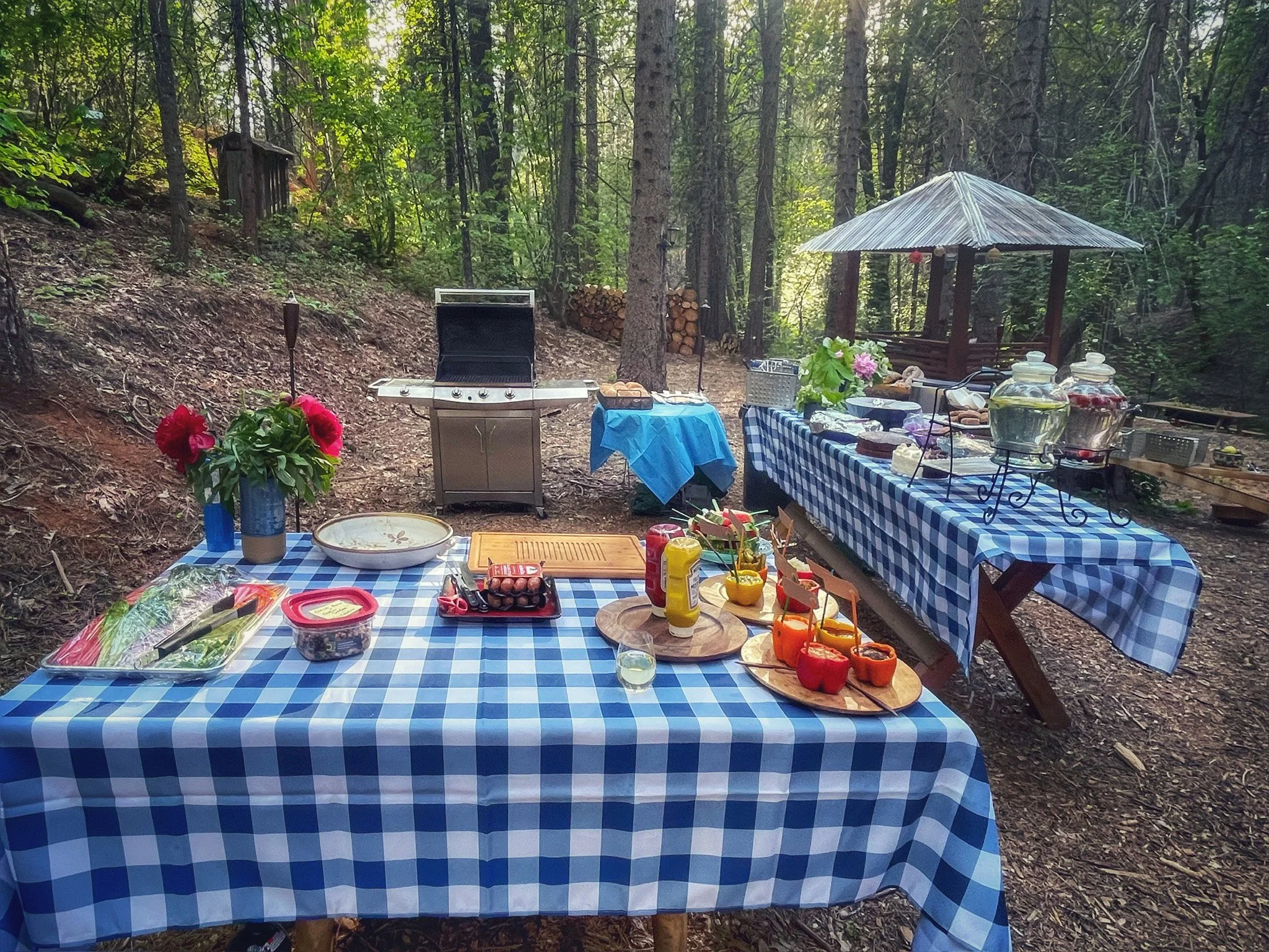 Enjoy a creekside picnic.