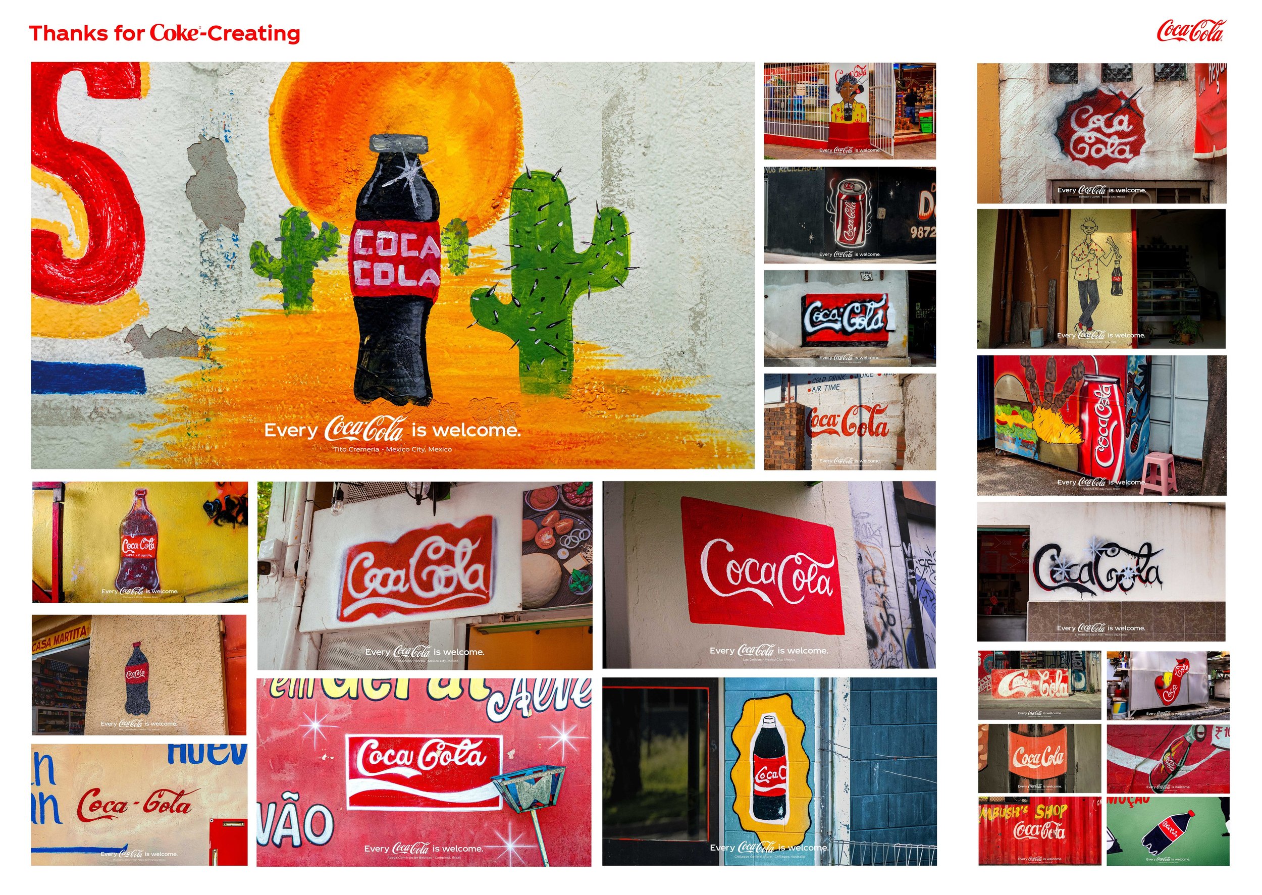 Thank You for Coke-Creating, outdoor advertising