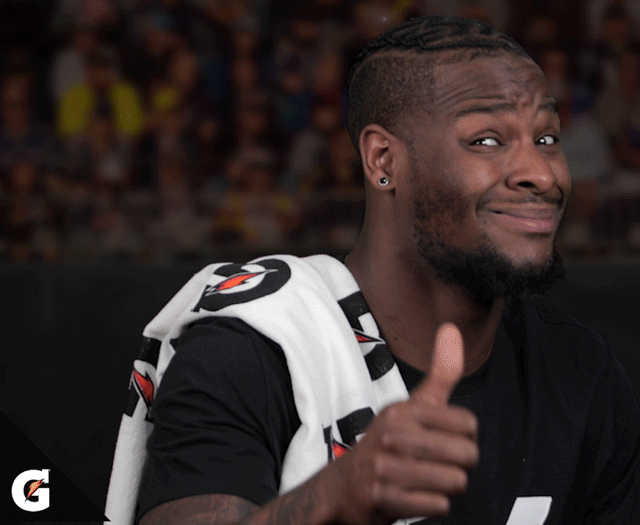 Giforade branded GIF, Le'Veon Bell, Sarcastic Thumbs Up