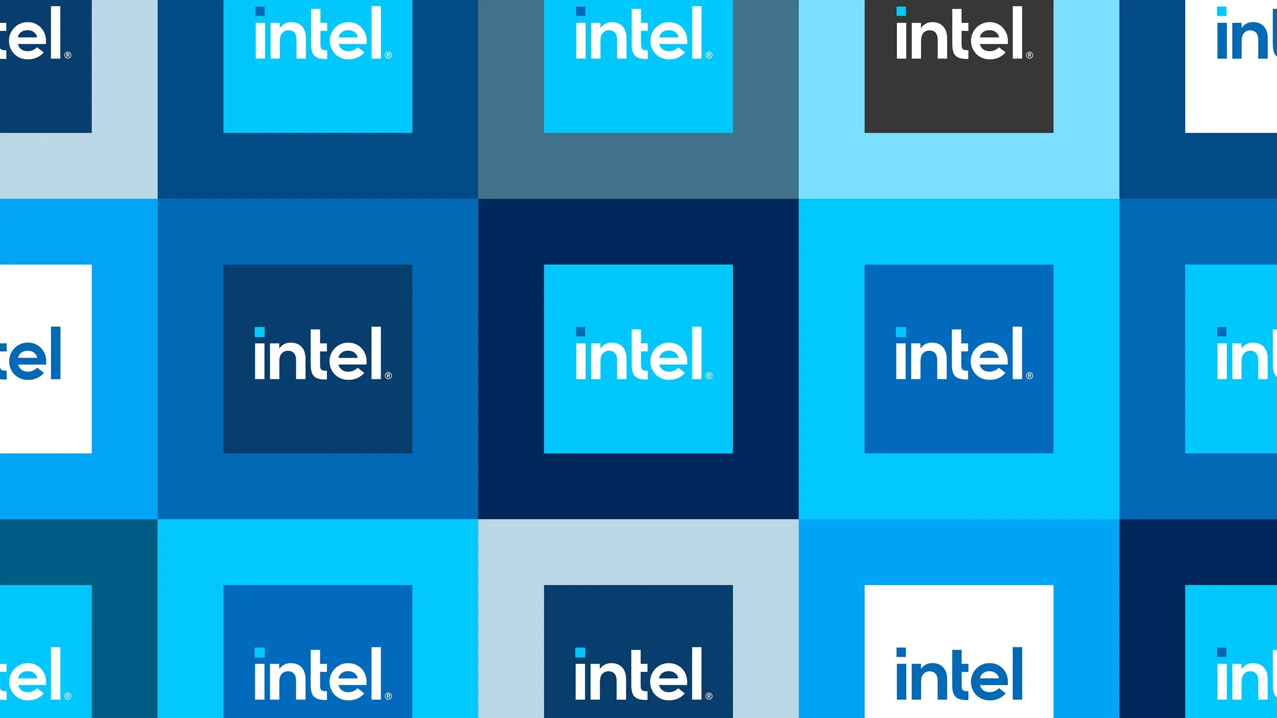 Intel Global Rebrand identity system