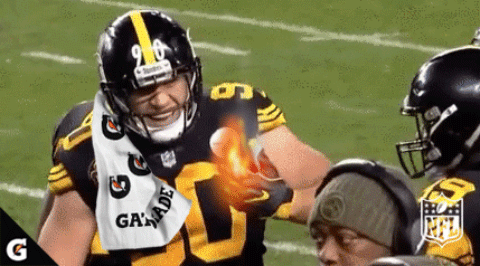 Giforade branded GIF, TJ Watt, Hot Hands