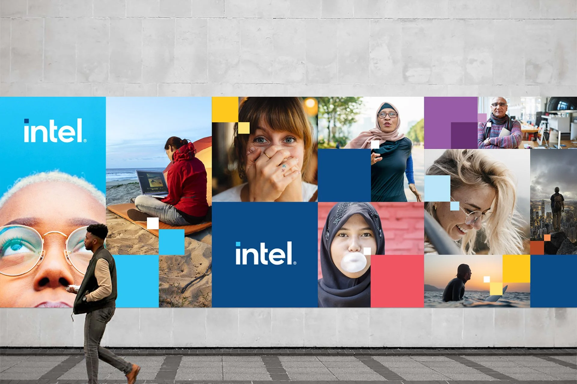 Intel Global Rebrand identity system