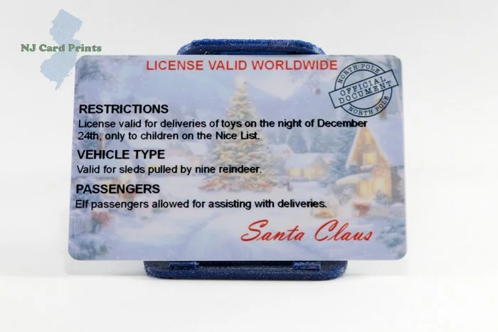 Santa Claus Driver's License - Christmas Novelty ID — NJ Card Prints