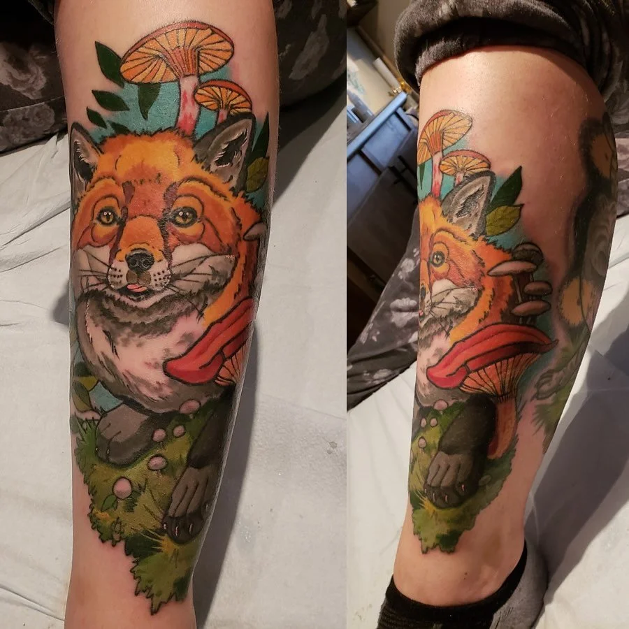 @snakesnladders did this fox a while back. DM him directly or email Nick at nicholsmcart@gmail.com for a free consult 
#tattoosbynick #nanaimo #colourtattoo #ink #tattoo #colortattoo #canadasbestink #nanaimo #BC #canada #tattoos #sleeve #inking #fox