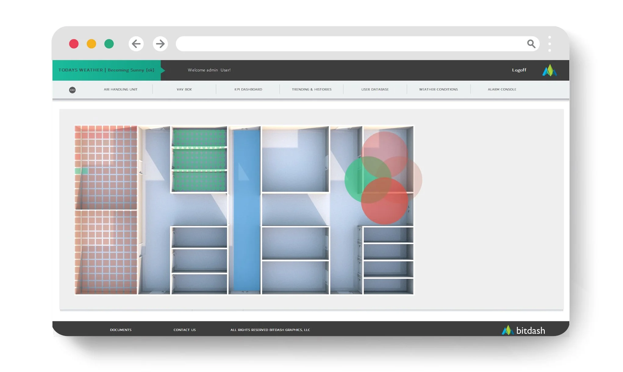 high performance user interface designed by bitdash graphics for automation engineers