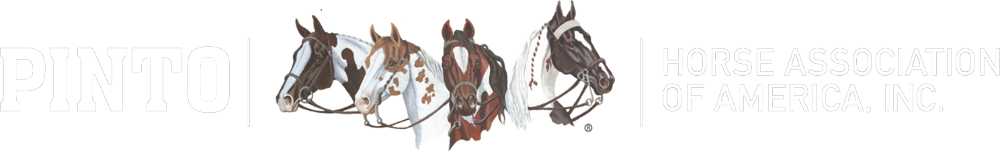 Logo of the Paint Horse Association of America, featuring five painted horses