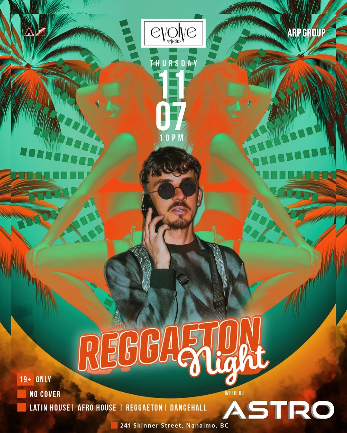 βΌοΈBringing our favorite Reggaeton vibes to @evolvenanaimo with @officialastro_p βΌοΈ
π₯π₯π
Let’s make the Reggaeton nights a must in Nanaimo so bring all your friends. No cover at the door, 10pm to 2 am.
Afro/Latin House | Reggaeton | Top 40