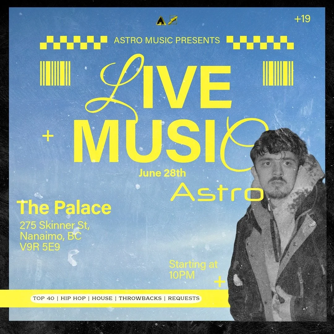 πΆ LIVE HOUSE MUSIC with Astro! πΆ
Join us at The Palace on June 28th for a night of epic tunes, from Top 40 and Hip Hop to House and Throwbacks. It all kicks off at 10 PM. Let’s vibe together and make it a night to remember. See you there! β¨