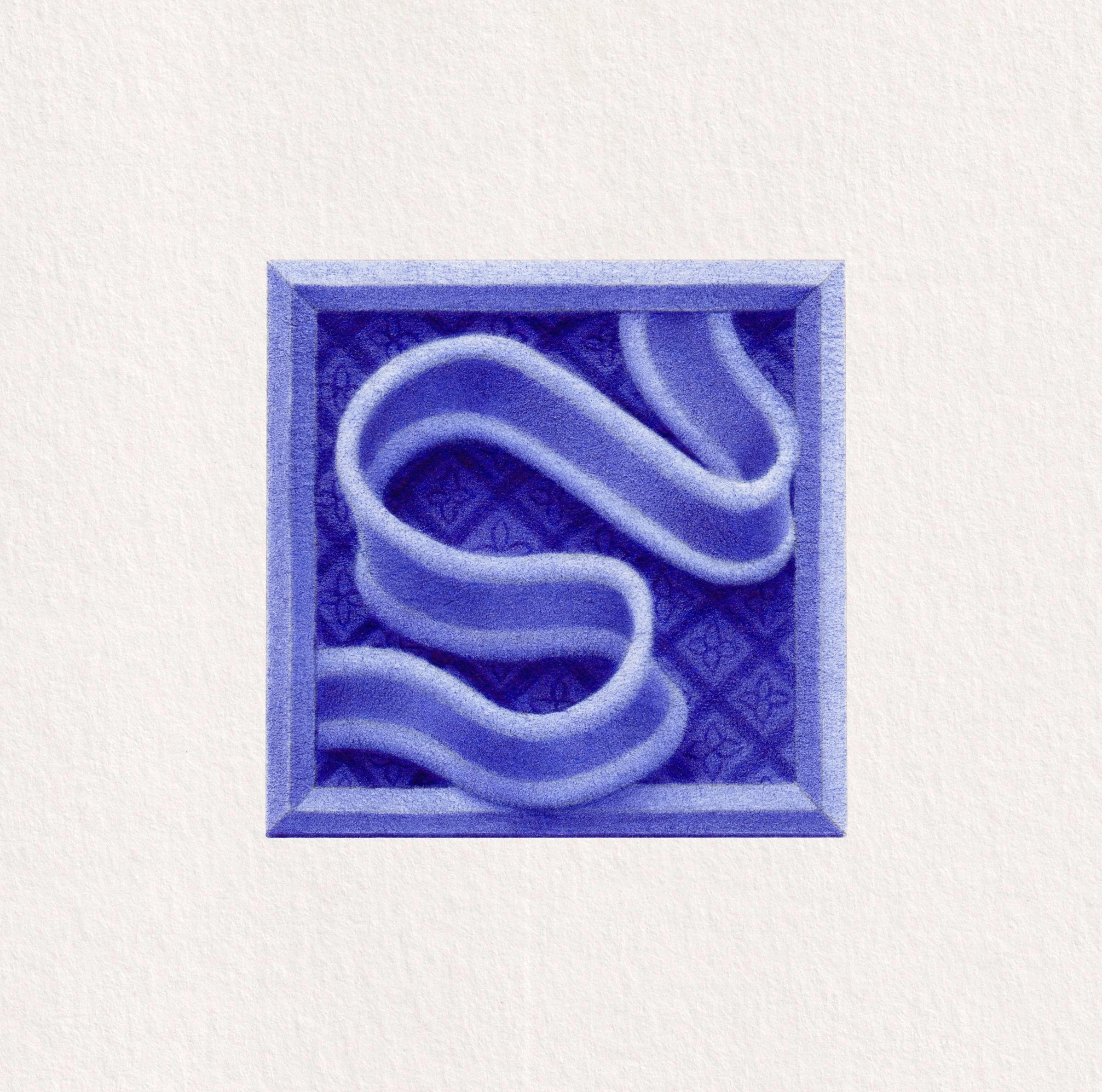 Blue Ribbon — Ballpoint pen on paper