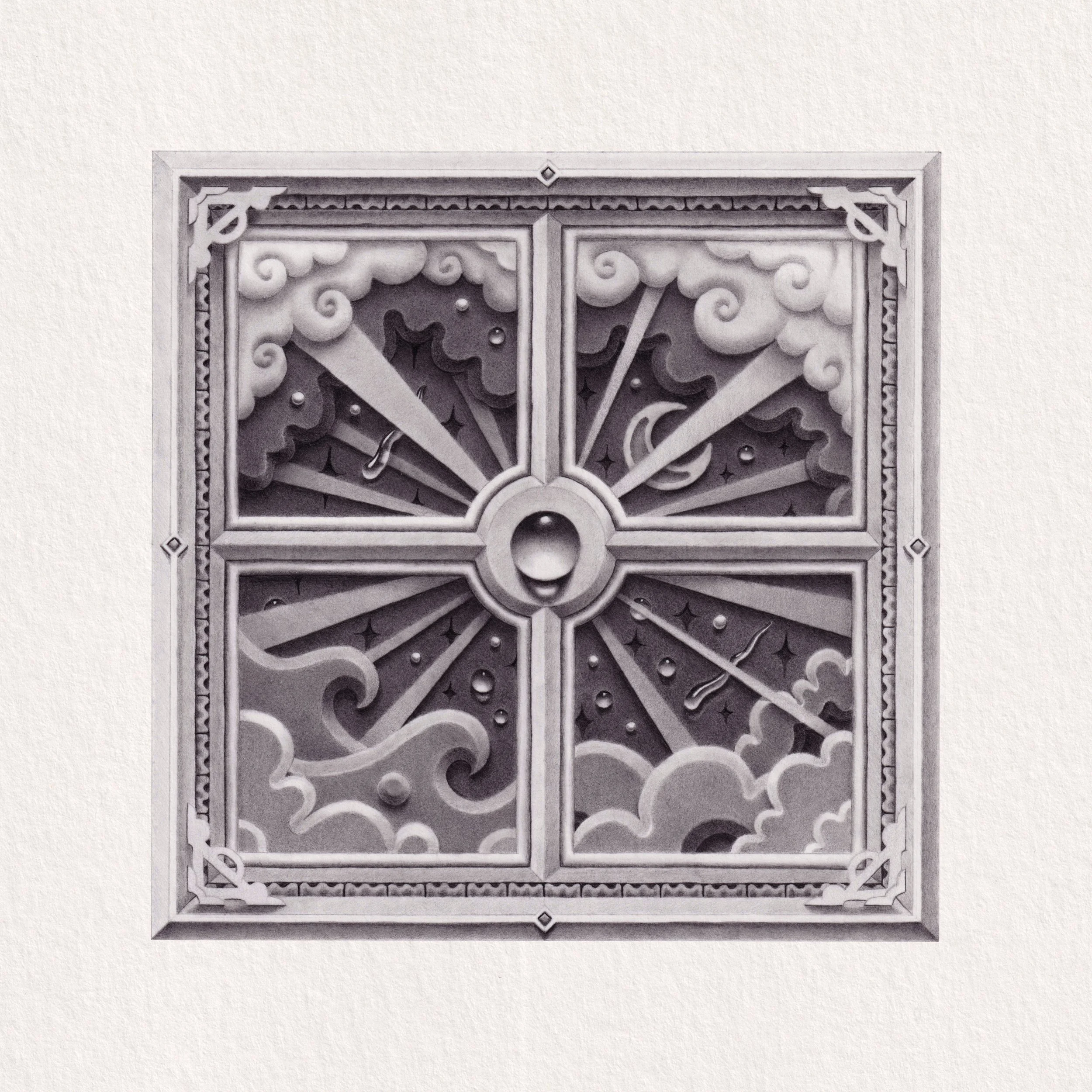 Pencil Bubble Sceenery — Ballpoint pen on paper