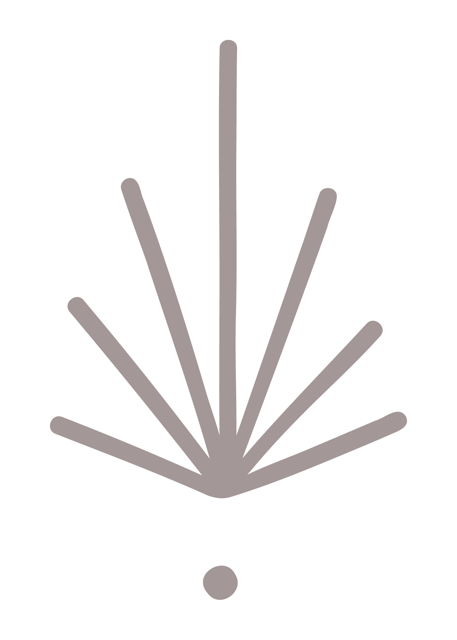 Delta airplane symbol indicating the direction of descent or landing.