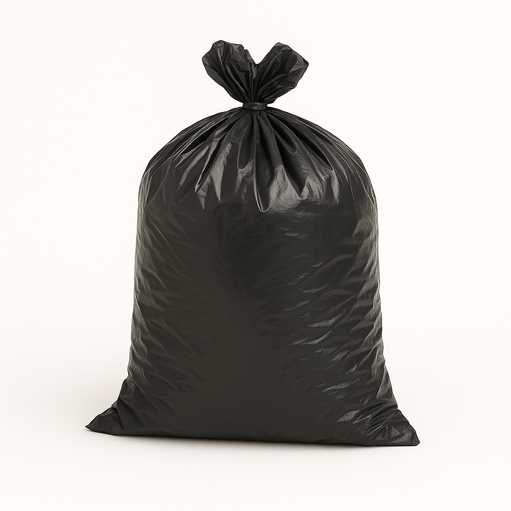 Black Refuse Sacks – 18x29x39" 10kg Capacity (PBBL1)