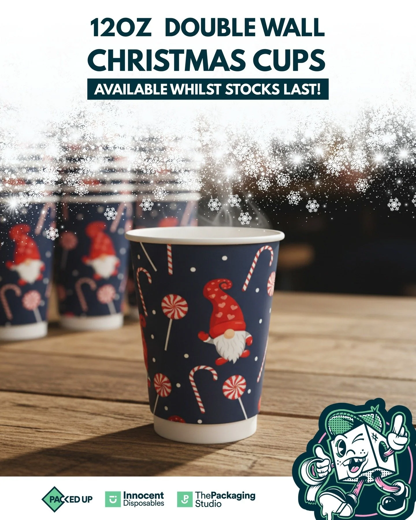 WARNING: We only have a few boxes of our 12oz Double Wall Christmas Cups left! 🚨

These limited edition cups are only available whilst stocks last! 🎅

Contact our friendly team today to secure yours! 👇

✉️ info@packedup.co.uk

💻 packedup.co.uk

?