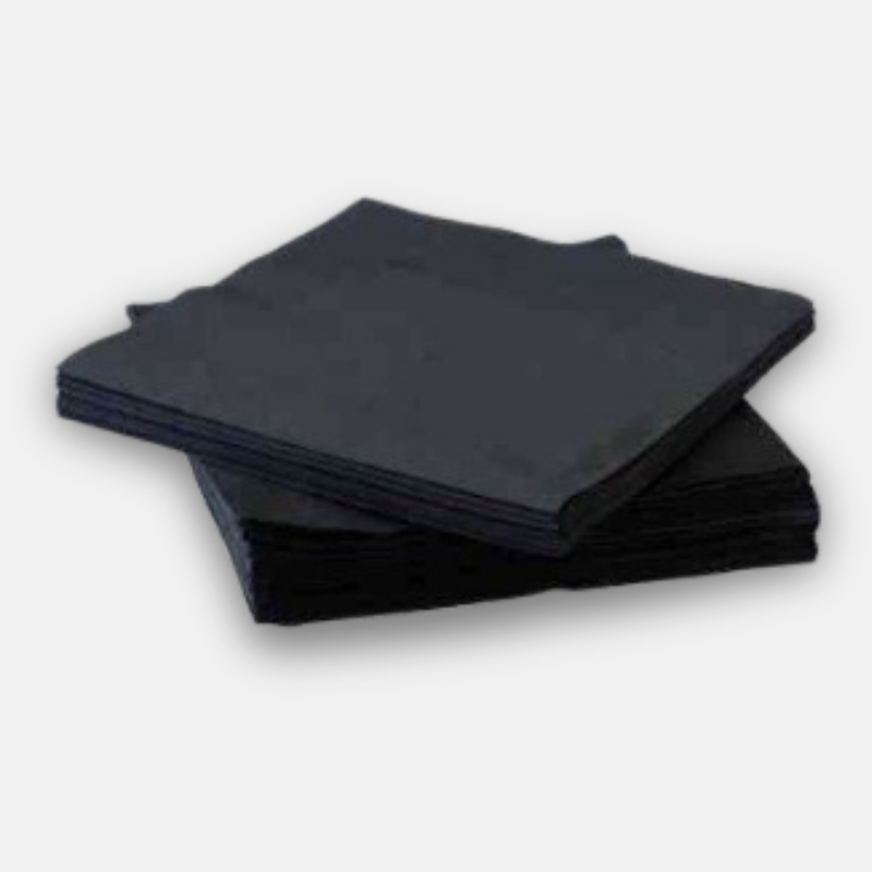 24x24cm 2ply Black Napkins