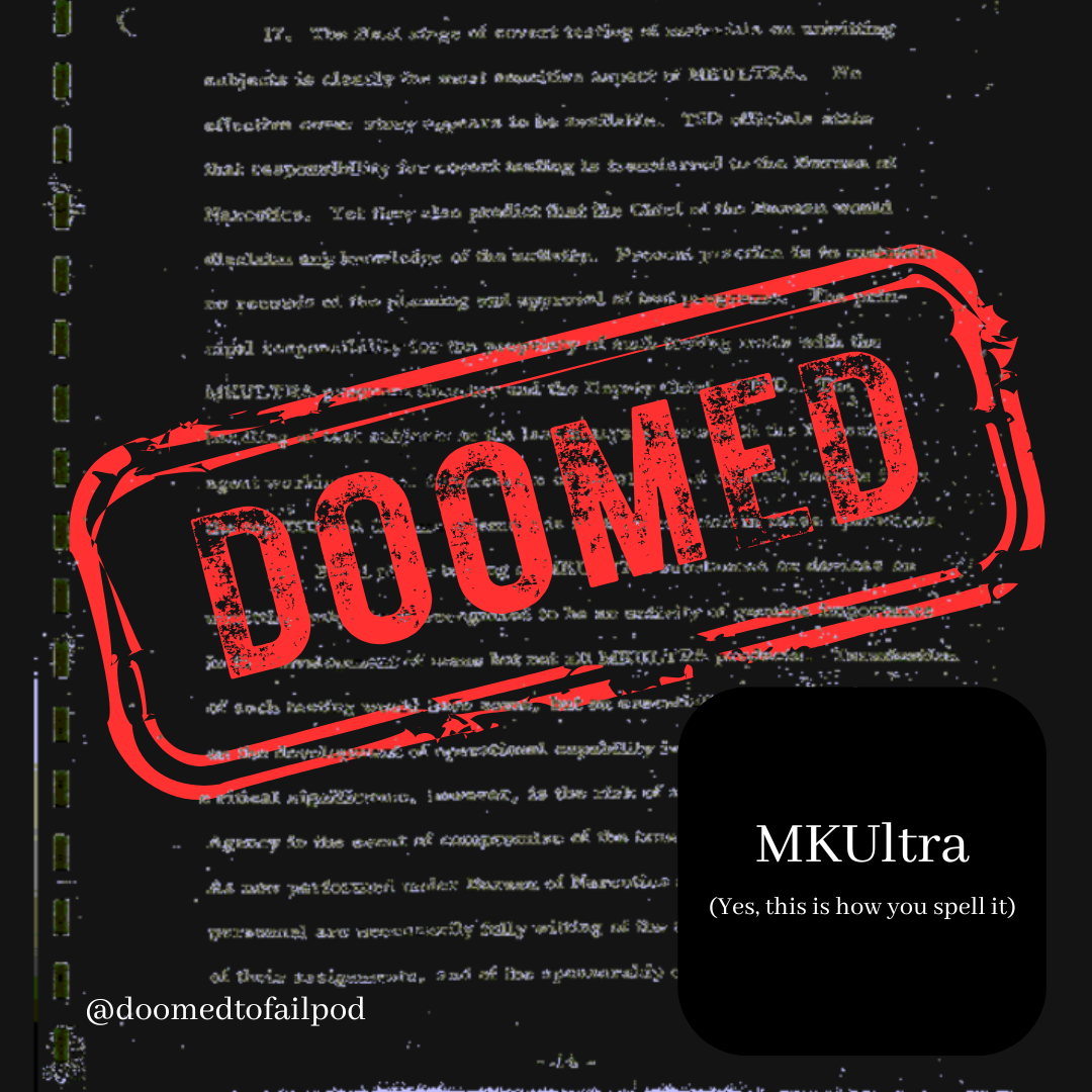 Ep 227: Don't try the punch - Sidney Gottlieb &amp; MKUltra