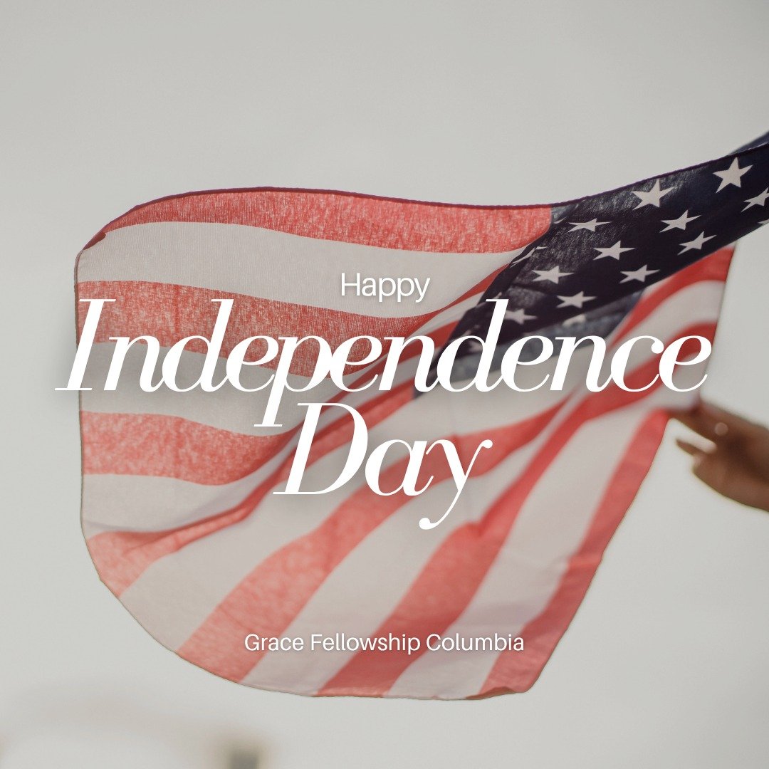 As we celebrate the blessing of our nation’s freedom today, may we remember the greater freedom we have in Christ—freedom from sin and death. 'So if the Son sets you free, you will be free indeed.' (John 8:36)