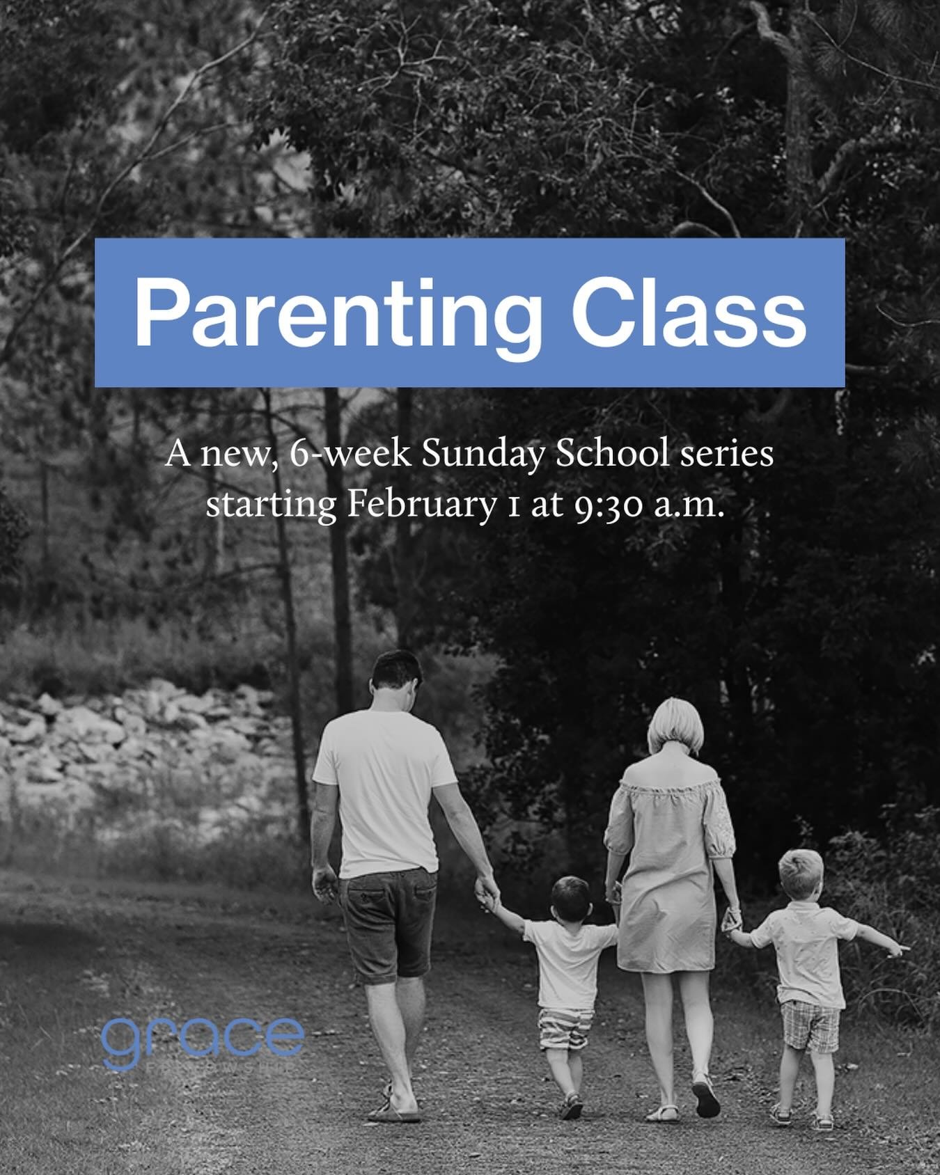A new Sunday School series on parenting starts February 1 at 9:30 a.m. Hope to see you there!