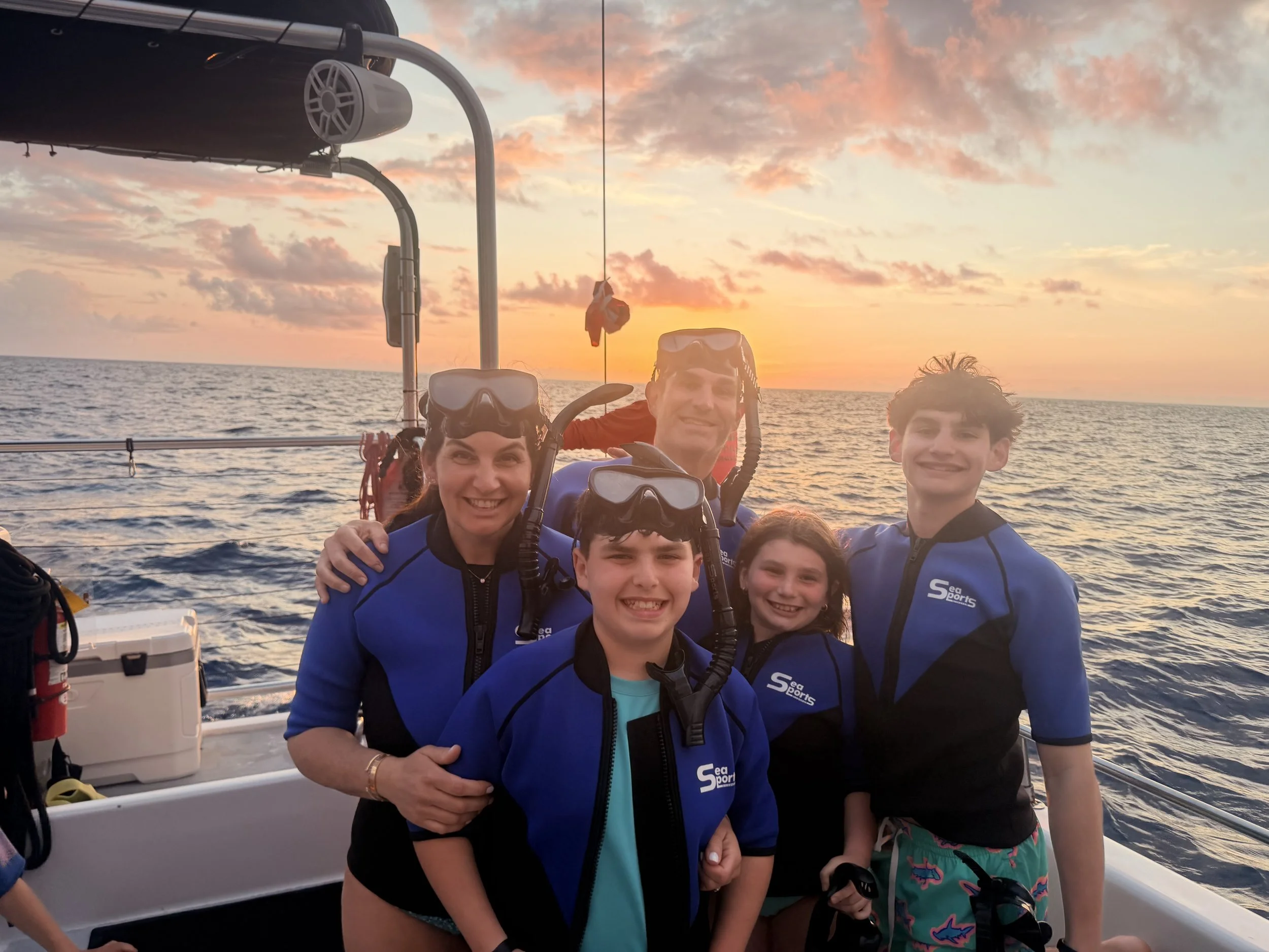 Ferrara family in Hawaii.