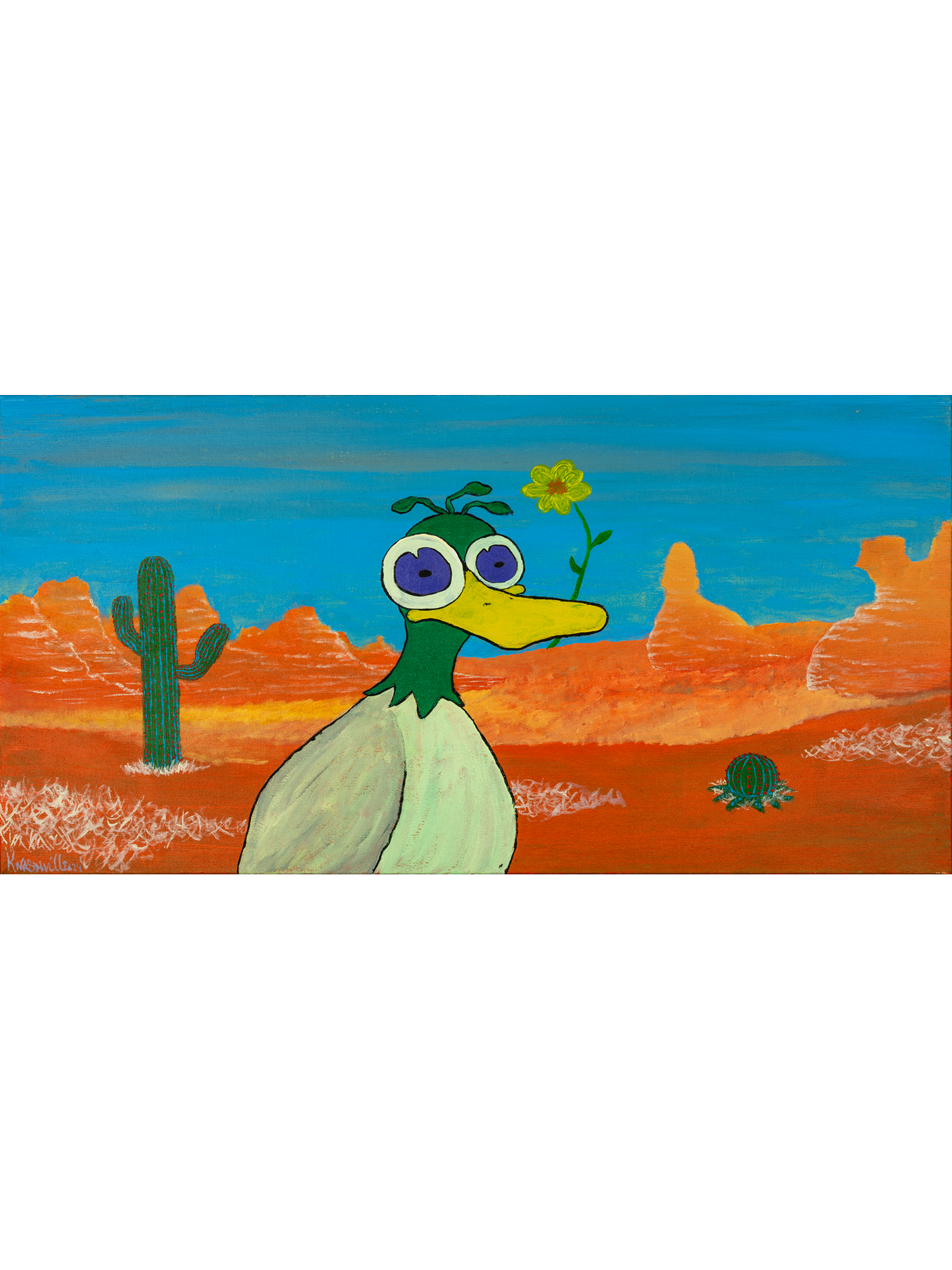 Just a Duck in the Desert