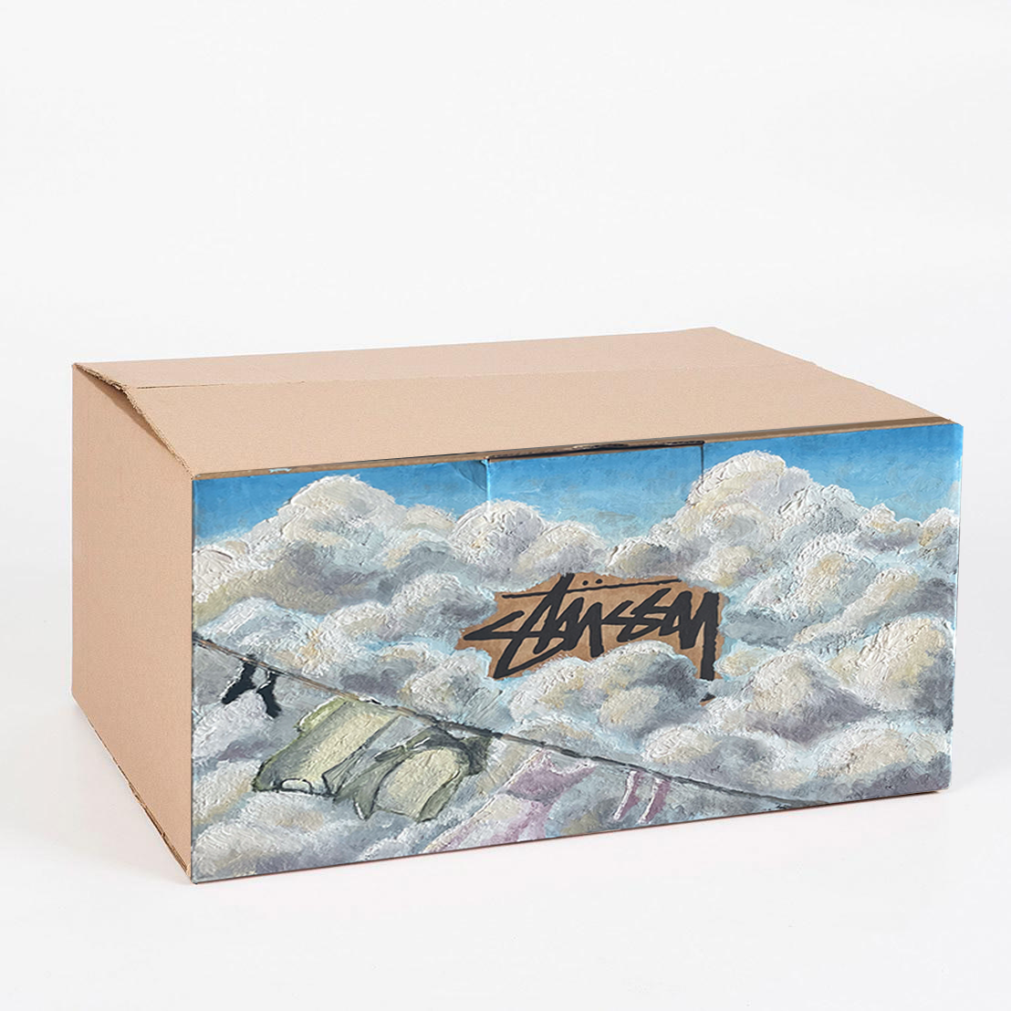 Sky Laundry x Stussy. Oil On Cardboard. 2022.