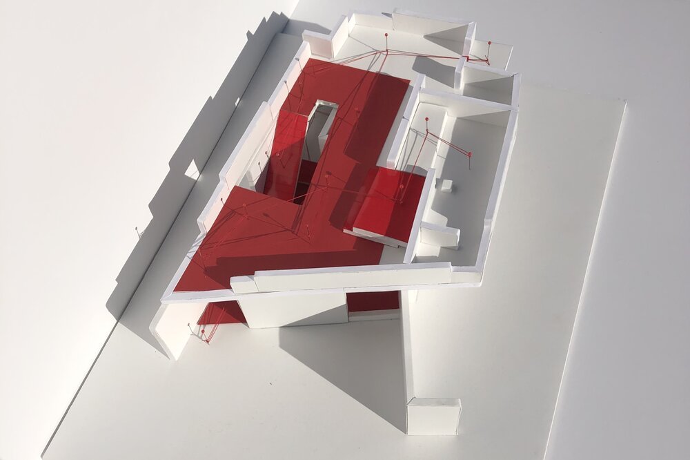 Barnes House x Patkau Architects Circulation Model. 2018.
