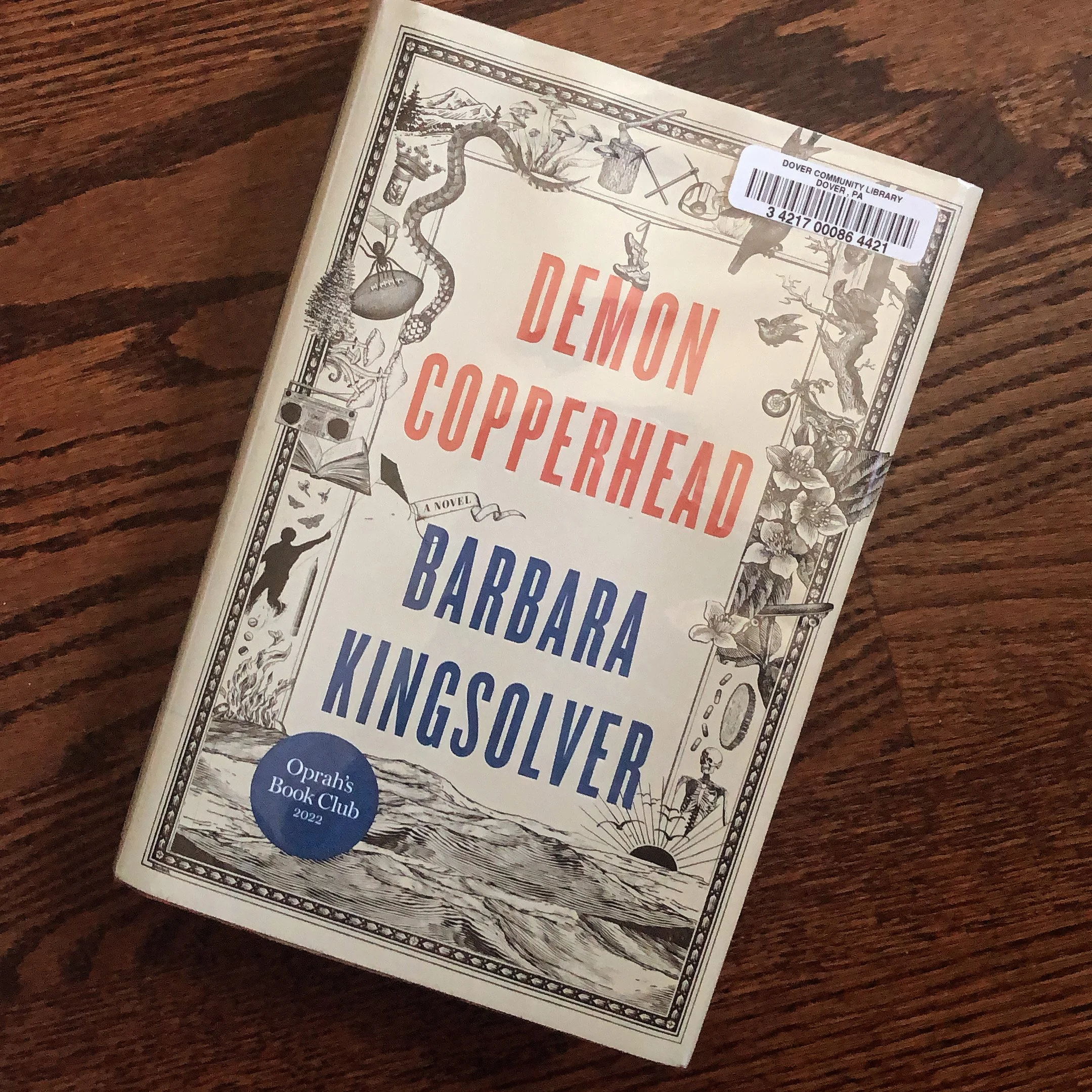 the hardcover book cover for Demon Copperhead by Barbara Kingsolver