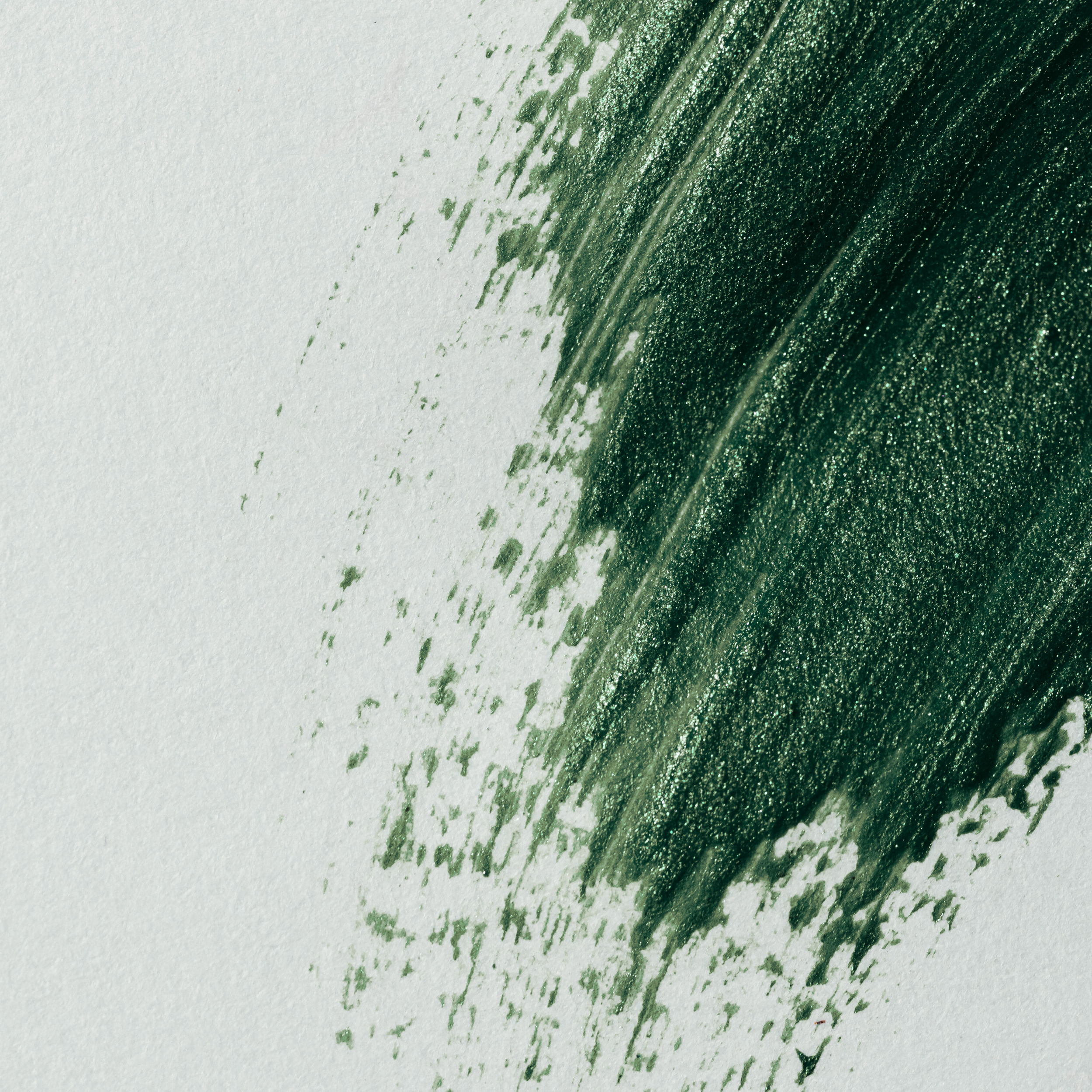Emerald paint brush stroke
