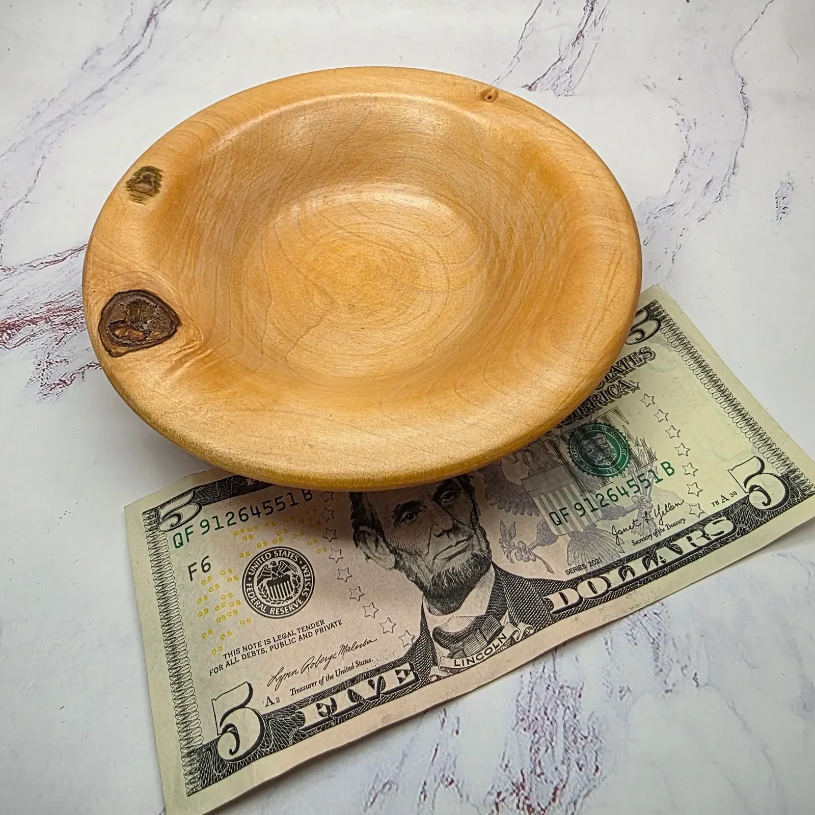 Wide Mouth Poplar  Bowl