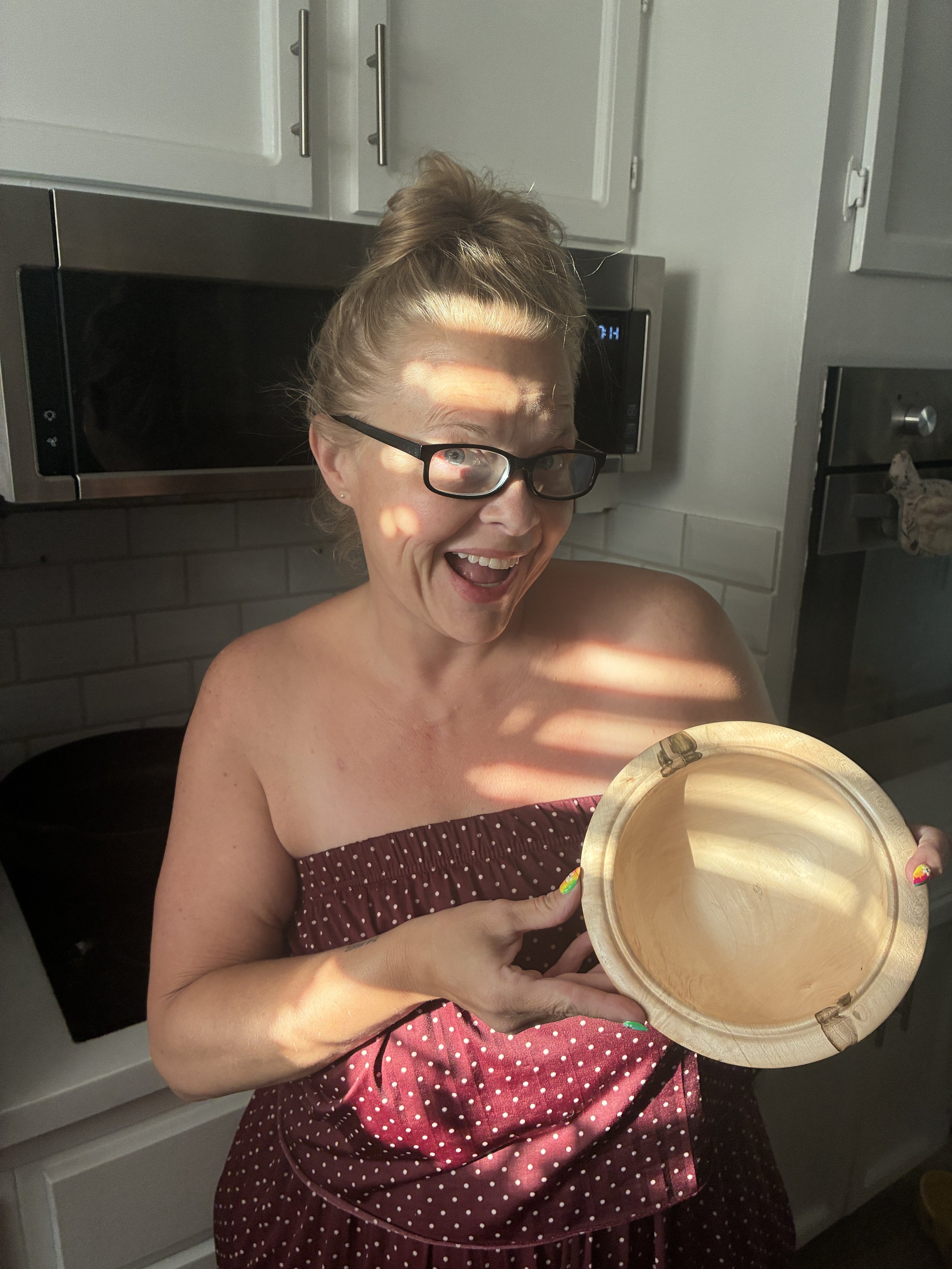 Wide-Rim Artisan Bowl
