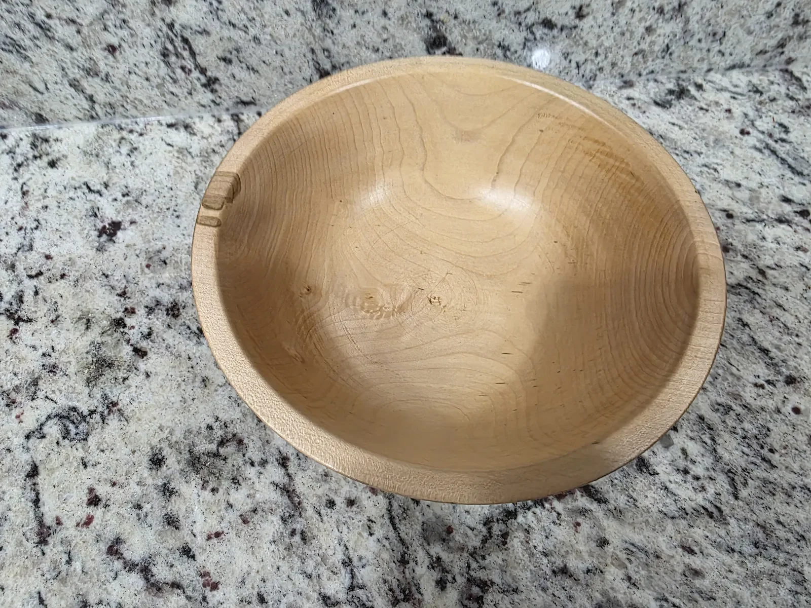 Poplar Bowl with Color Changing Embellishment