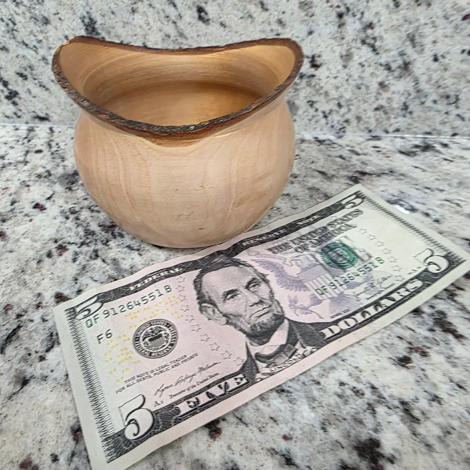 Small Natural Edge Birdsmouth Bowl